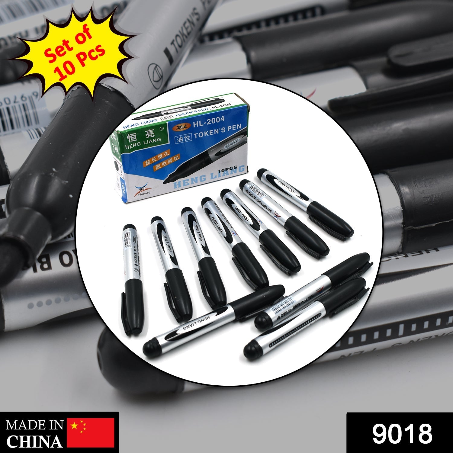 10 Pc Permanent Black Marker