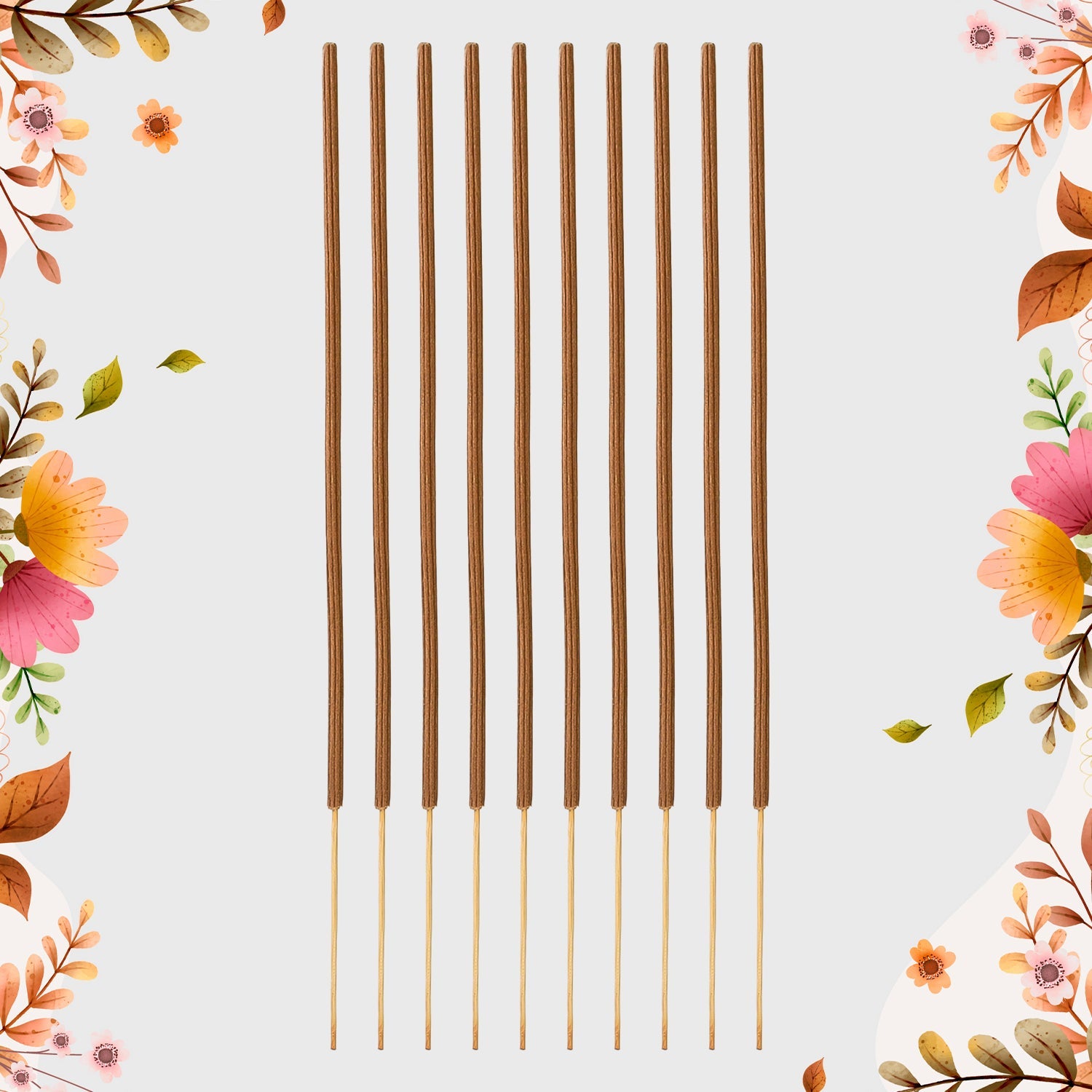 Premium Incense Sticks / Agarbatti for Everyday Use for Home, Office, Meditation and Pooja for Puja, & Other Festive Occassions, Agarbatti (10 Pcs Sticks / 40 Cm / Stand not included / Mix Flavor)