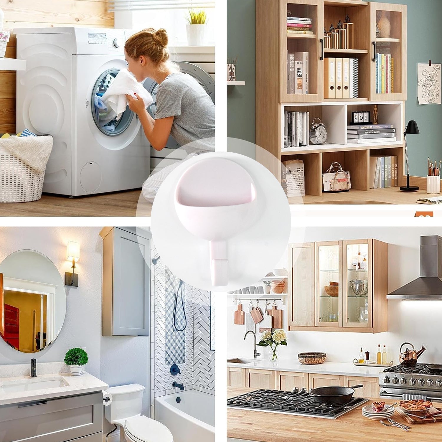 Multipurpose Strong&Hook Self-Adhesive hooks for wall Heavy&Duty Hook