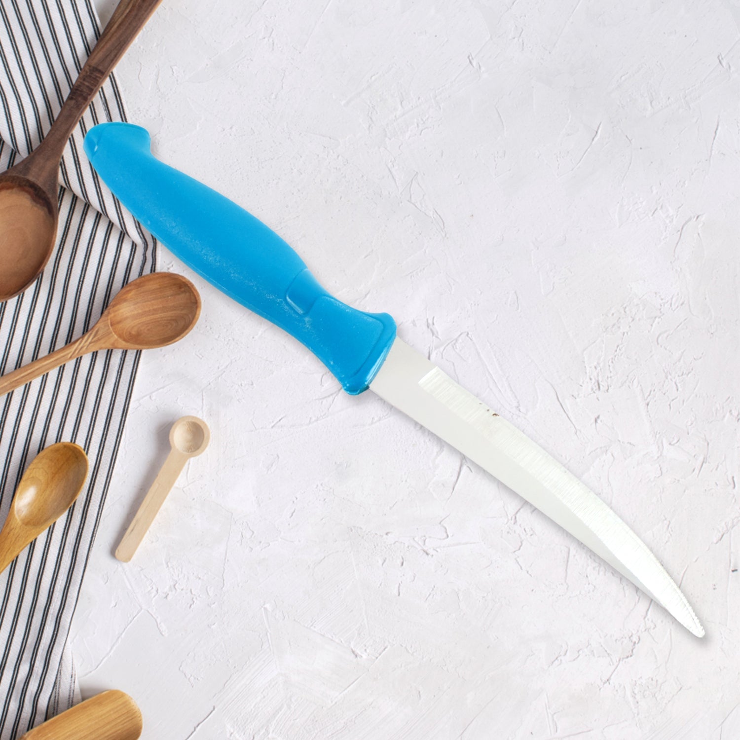 Heavy-Duty Stainless Steel Kitchen Knife with Ergonomic Handle (1 Pc)