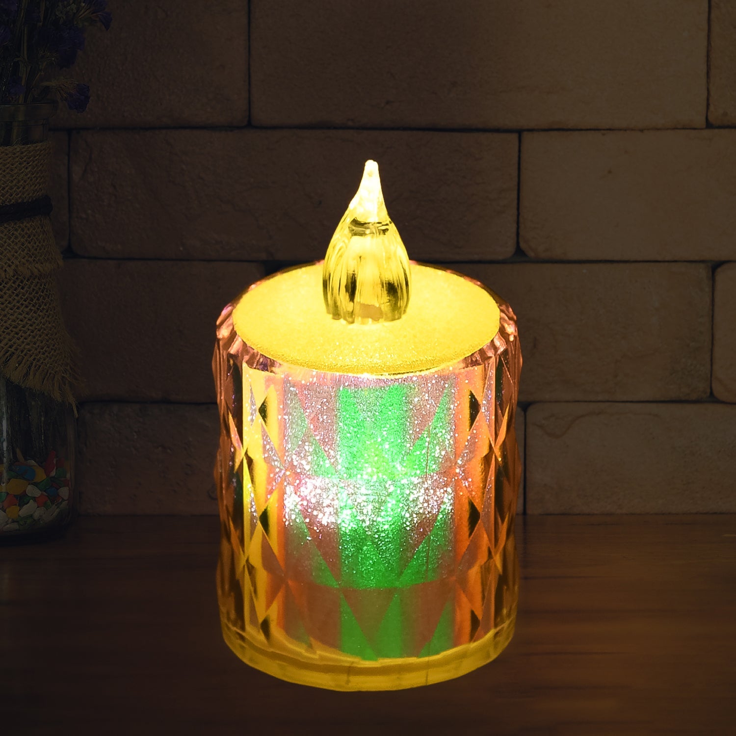 24 Pc Flameless and Smokeless Decorative Melting Candles LED Tea Light Candle Flickering Electronic Candle, Diwali