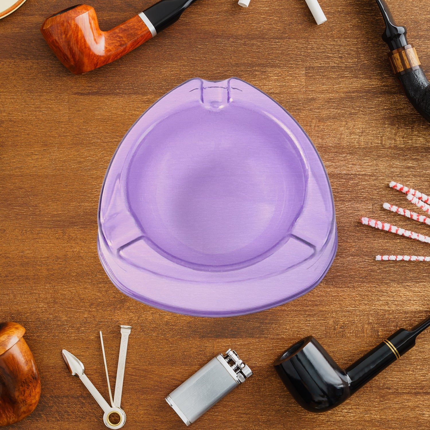 Oblivion Transparent Plastic Ashtray (Mix Color & 1 Pc)