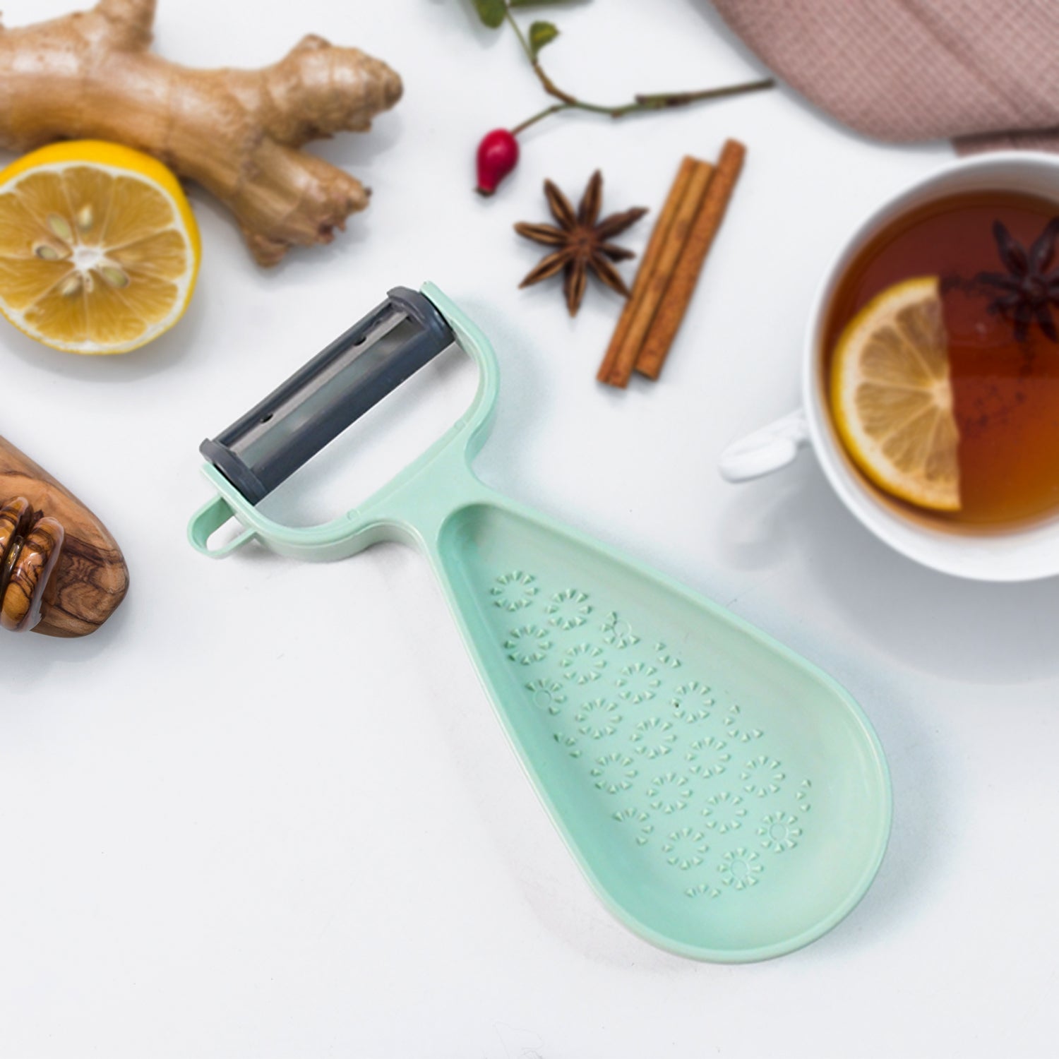 Apex Multipurpose Ginger Peeler with Stainless Steel Dual Blade