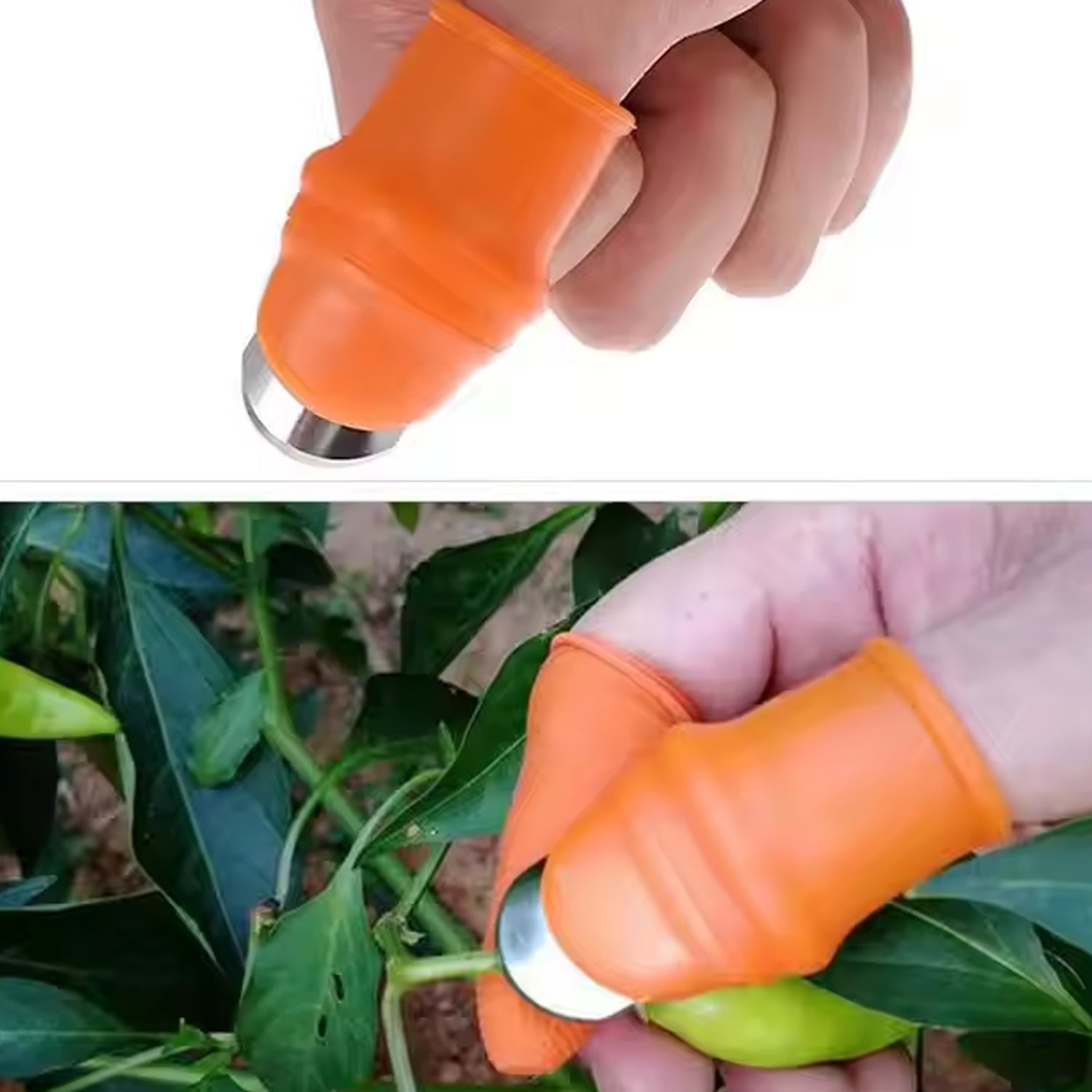 Thumb Knife Cutter with Silicone Finger Guard (1 Pc)