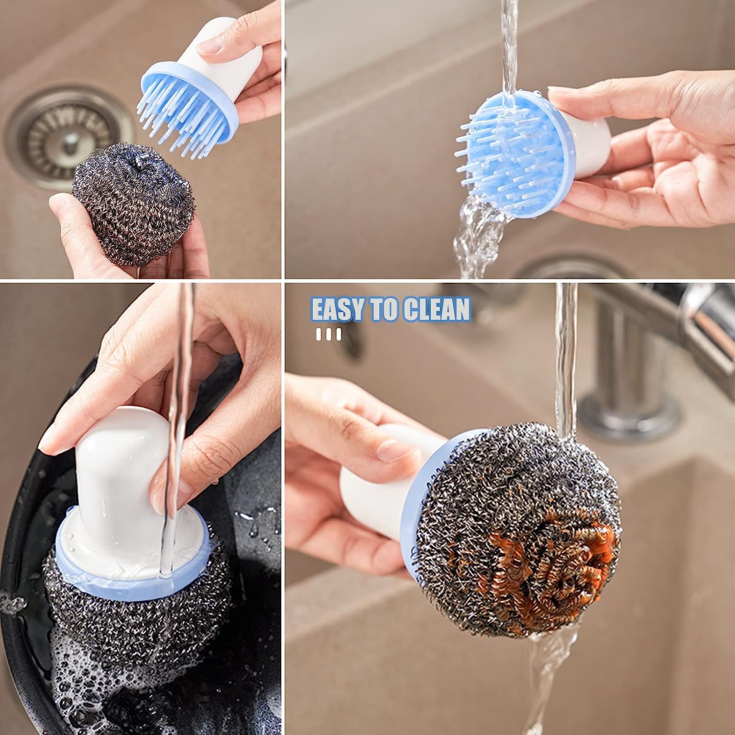 Dish Brush Multifunctional Palm Brush for Dish Kitchen Sink Pot Pan - Dish Scrub Brush Small Cleaning Brush Dish Scrubber Brush Cleaning Brushes for Household Use
