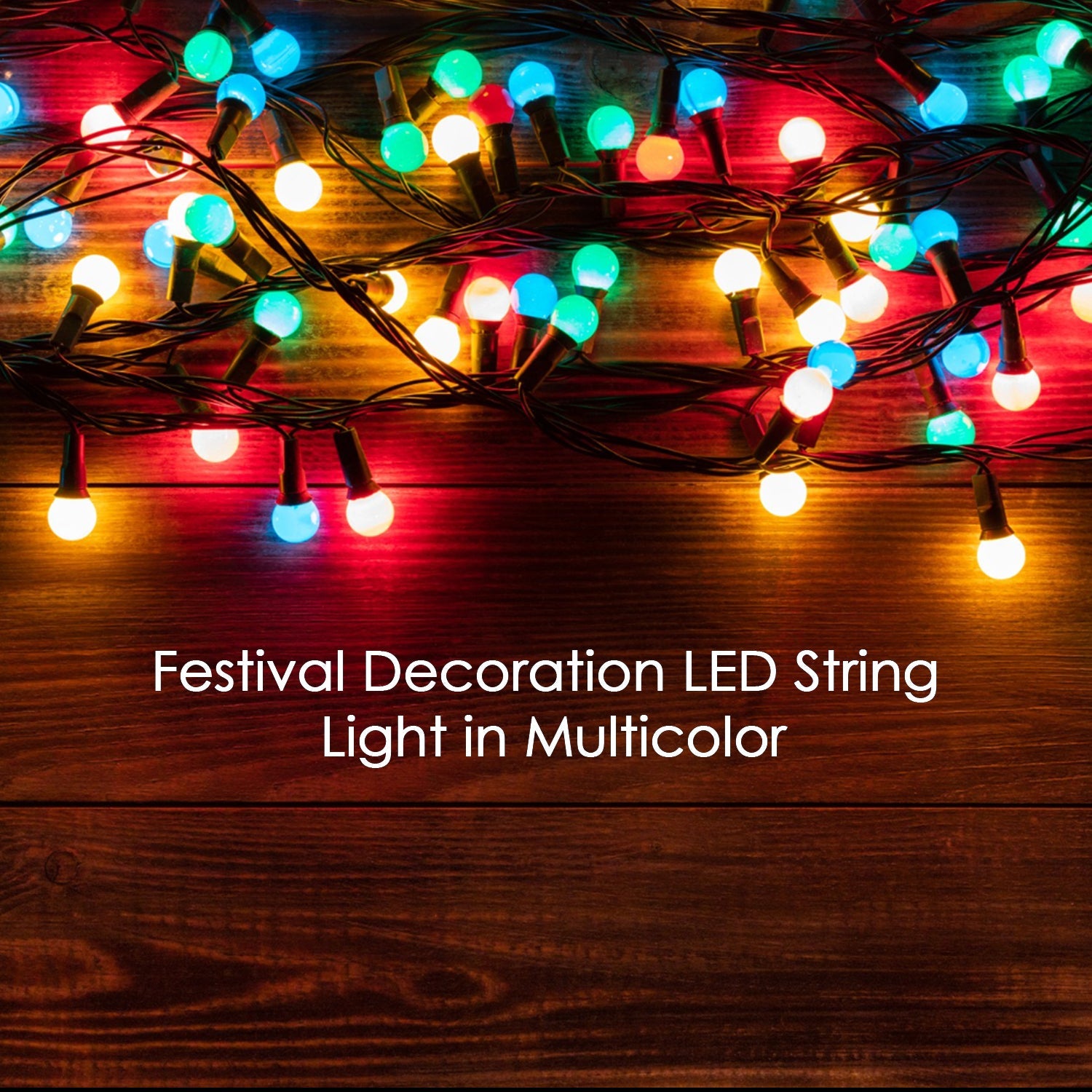3Mtr Multi-Color LED String Lights – Indoor & Outdoor Decoration for Diwali, Wedding & Festivals