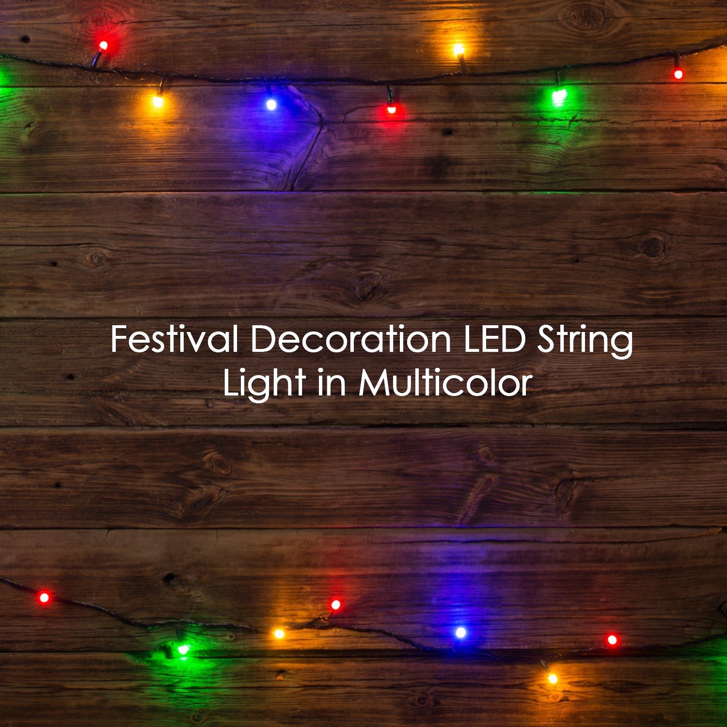 3Mtr Multi-Color LED String Lights – Indoor & Outdoor Festival Decor for Diwali, Wedding & Christmas (15 LED)