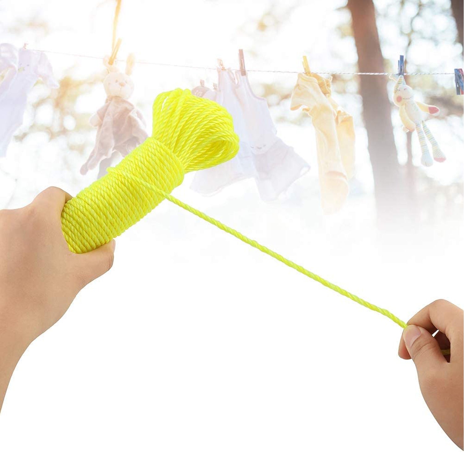 3m Heavy-Duty Laundry Drying Rope (1 Pc, Mixed Colors)