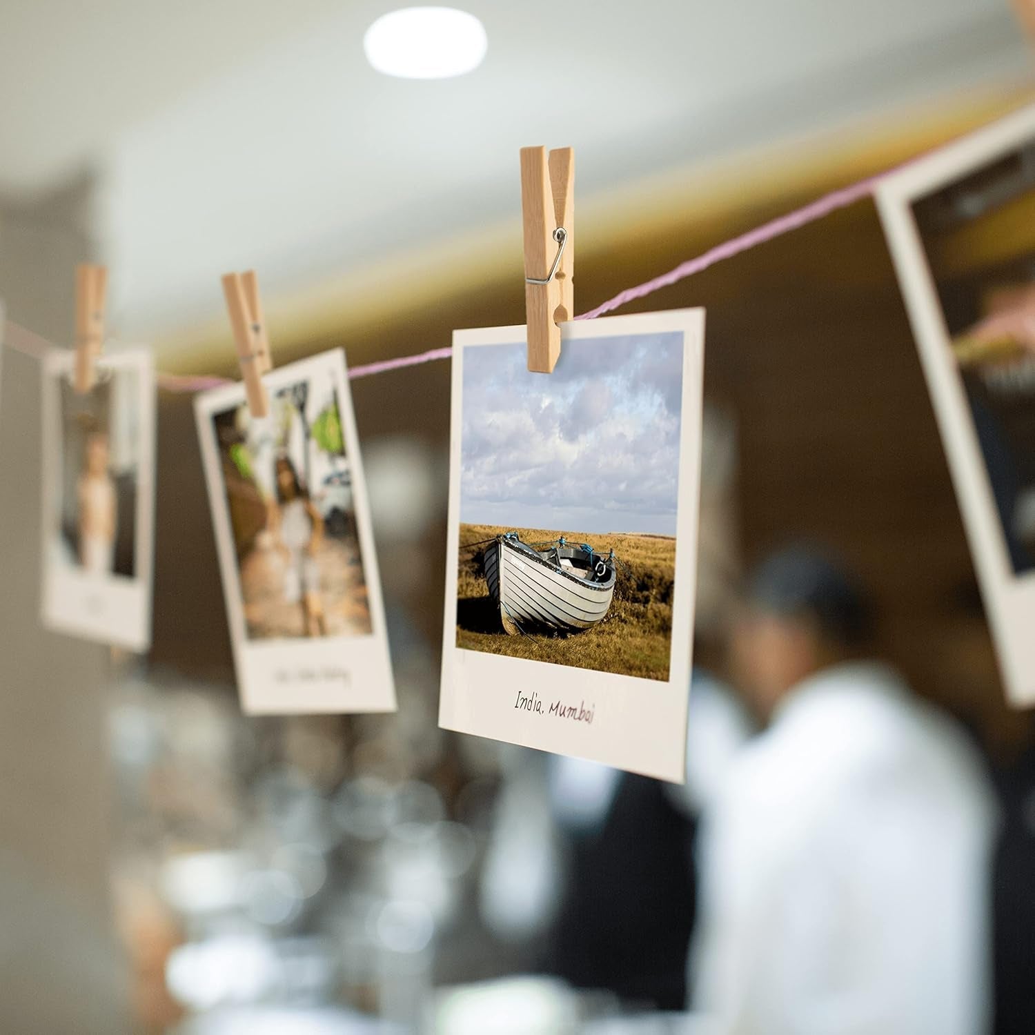 Heavy Duty Bamboo Wooden Cloth Clips / Pegs (20 Pcs Set)