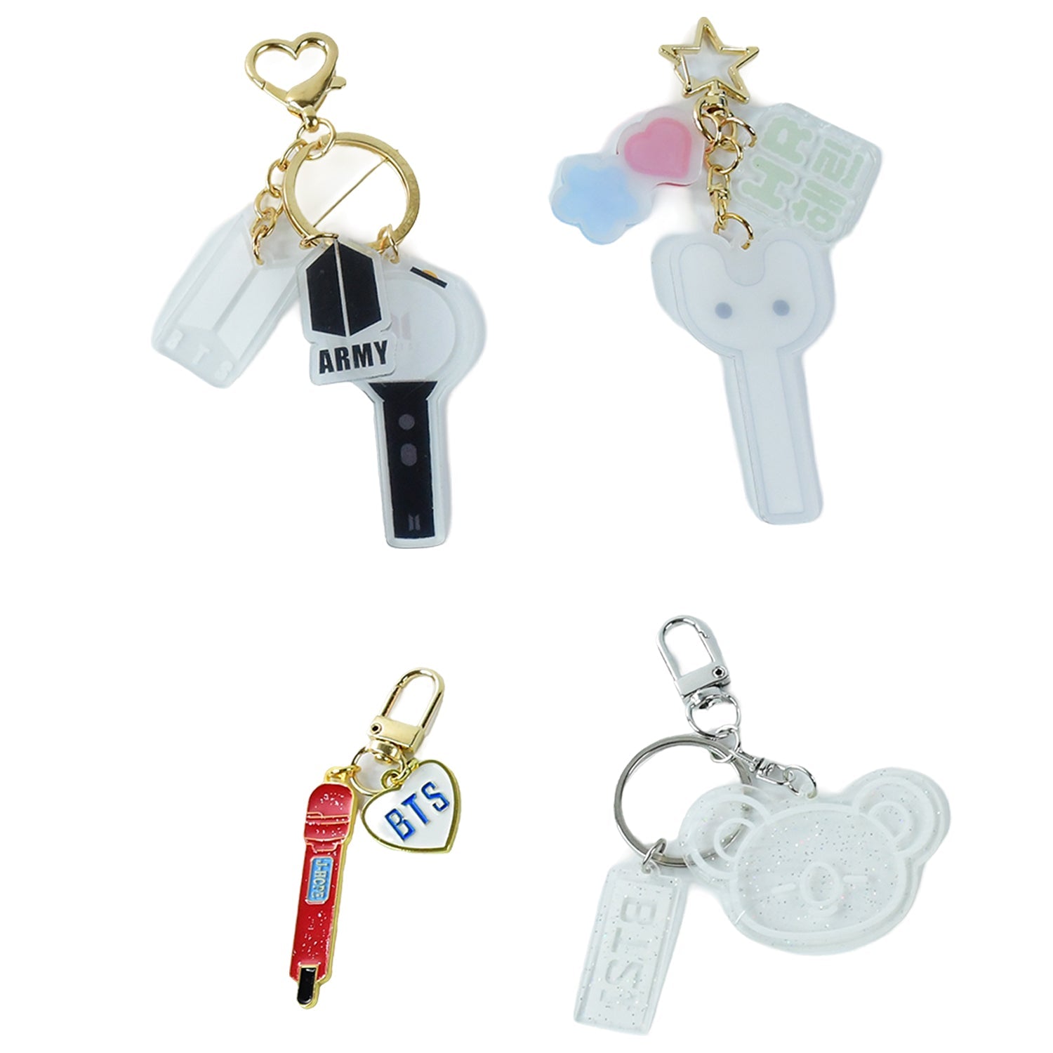 Cute Acrylic and Metal Keychains (1 Pc & mix design)