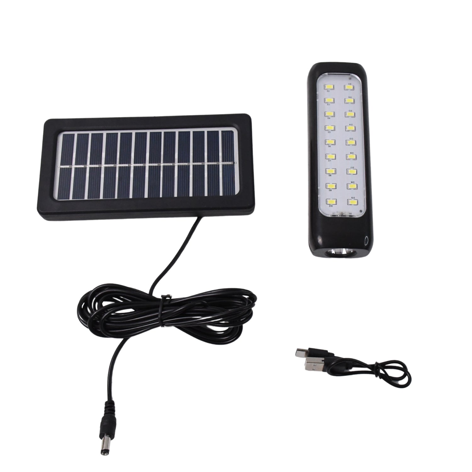 3 Modes Outdoor Indoor Hanging Solar Light  Small 18LED & 1 Big LED