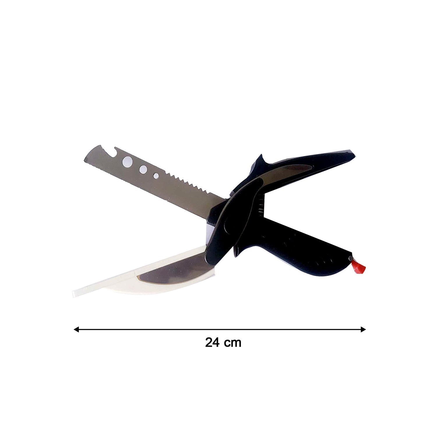 Stainless Steel 4 in 1 Clever Cutter, Black