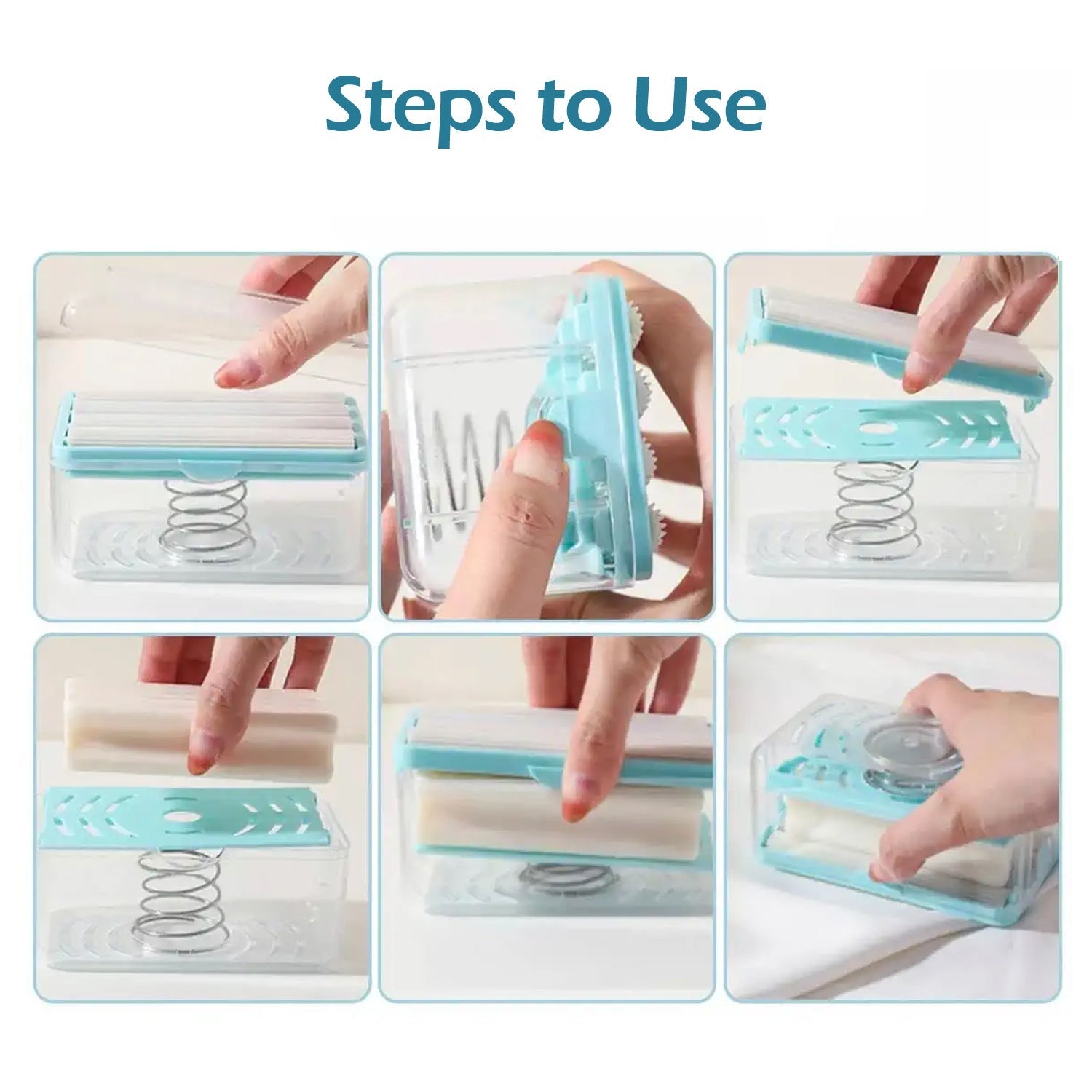 2-in-1 Portable Soap Dish & Dispenser – Multifunctional Soap Holder with Roller & Drain Holes for Bathroom, Kitchen, Home Use (1 Pc)