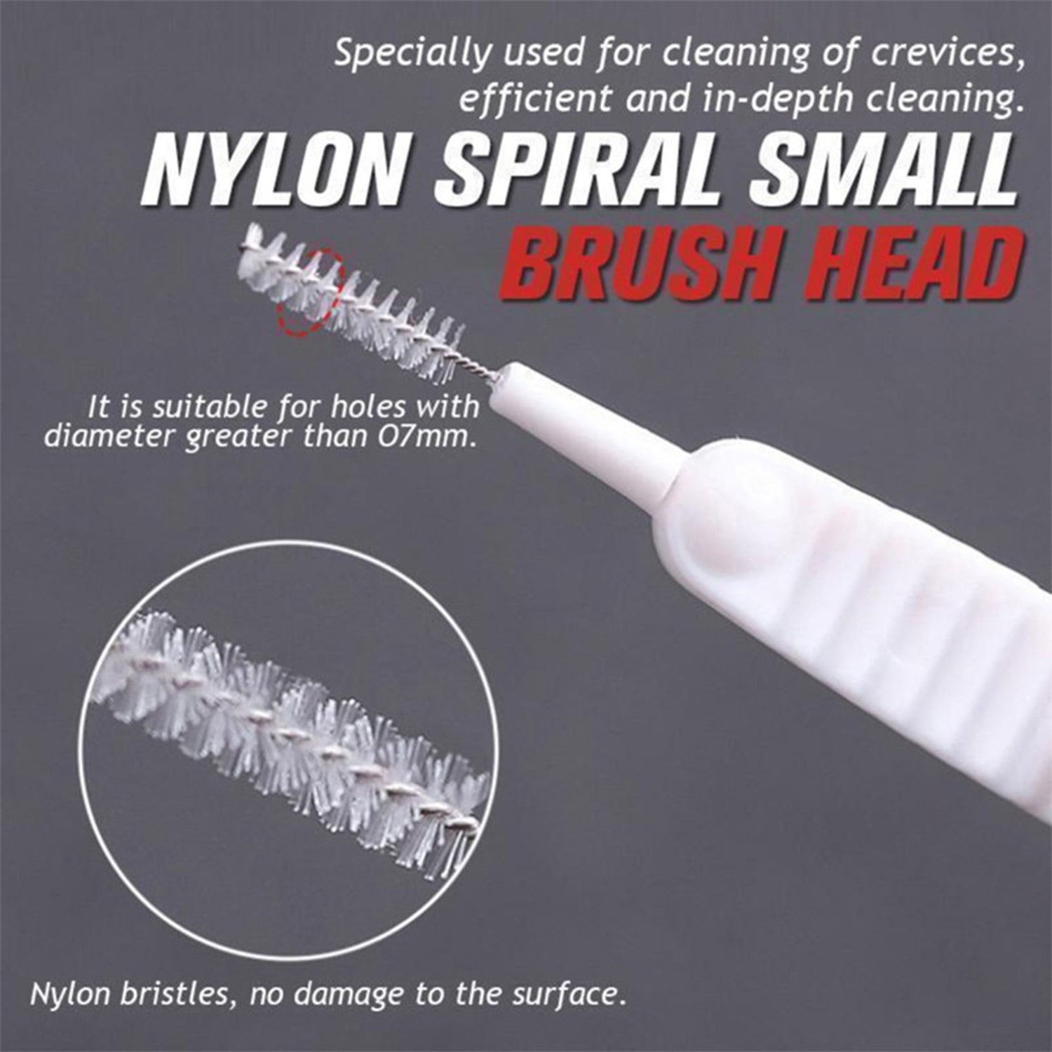 10-Piece Multifunctional Reusable Anti-Clog Shower Nozzle Brush