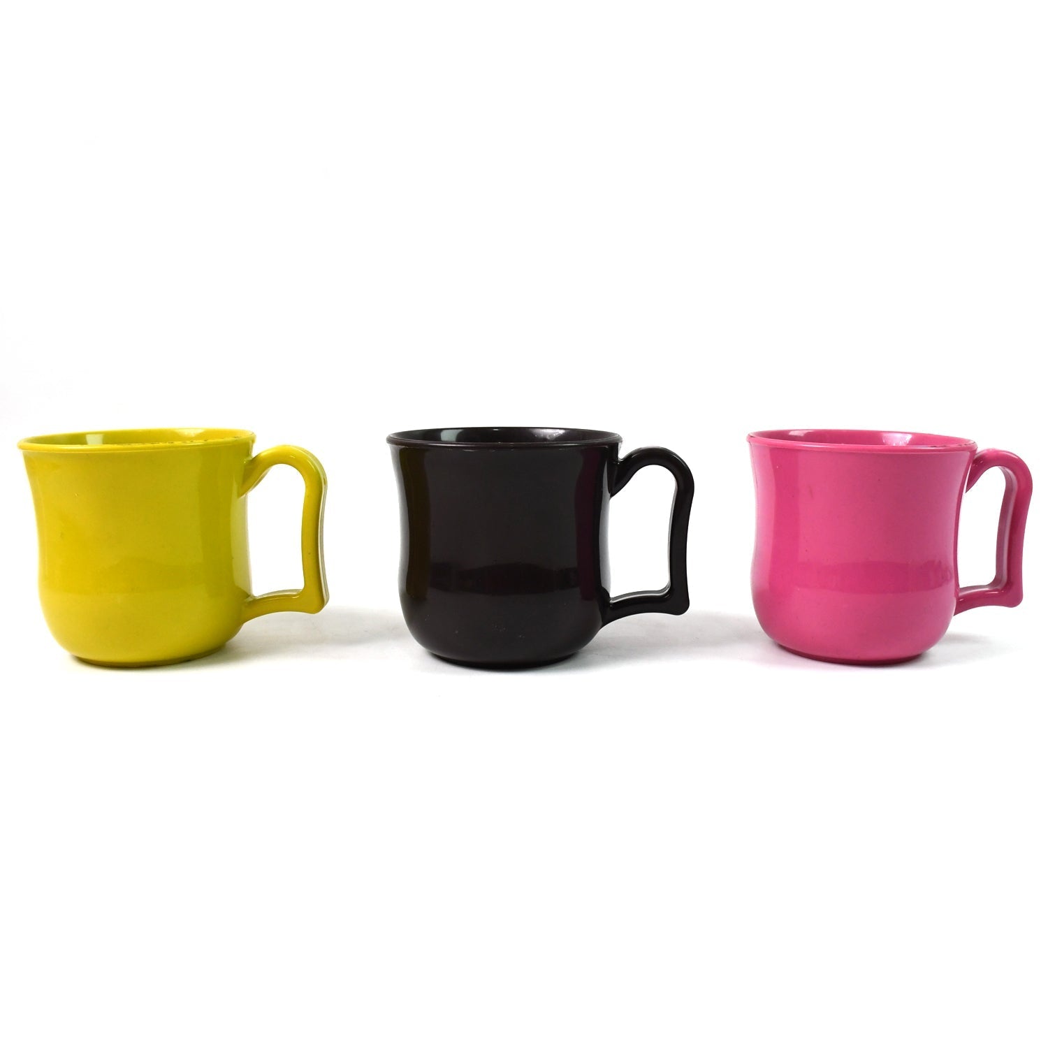 Customize Premium Plastic Coffee / Tea Cups / Mug with Handle (1 Pc / Loose / Mix Color)