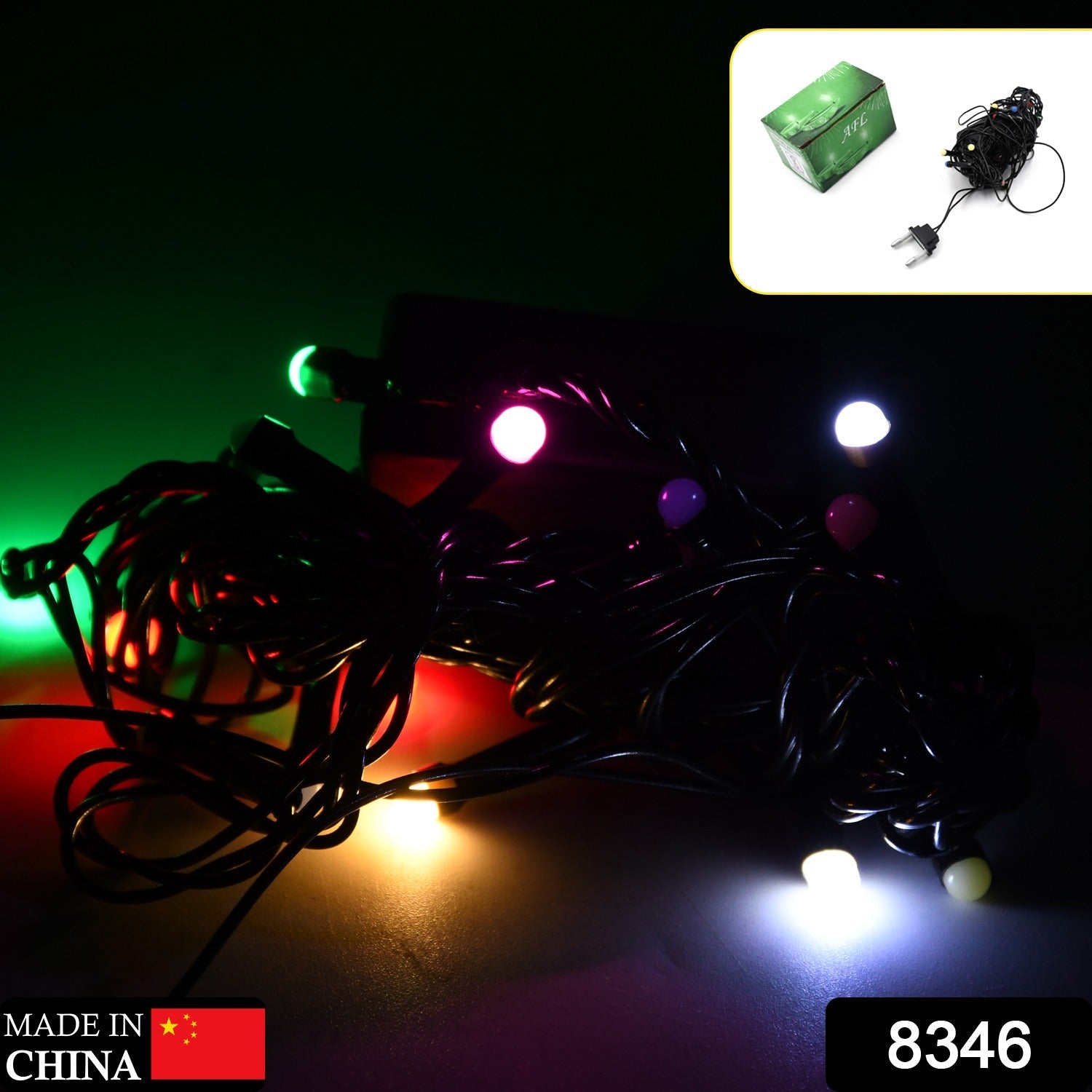 3Mtr Multi-Color LED String Lights – Indoor & Outdoor Decoration for Diwali, Wedding & Festivals