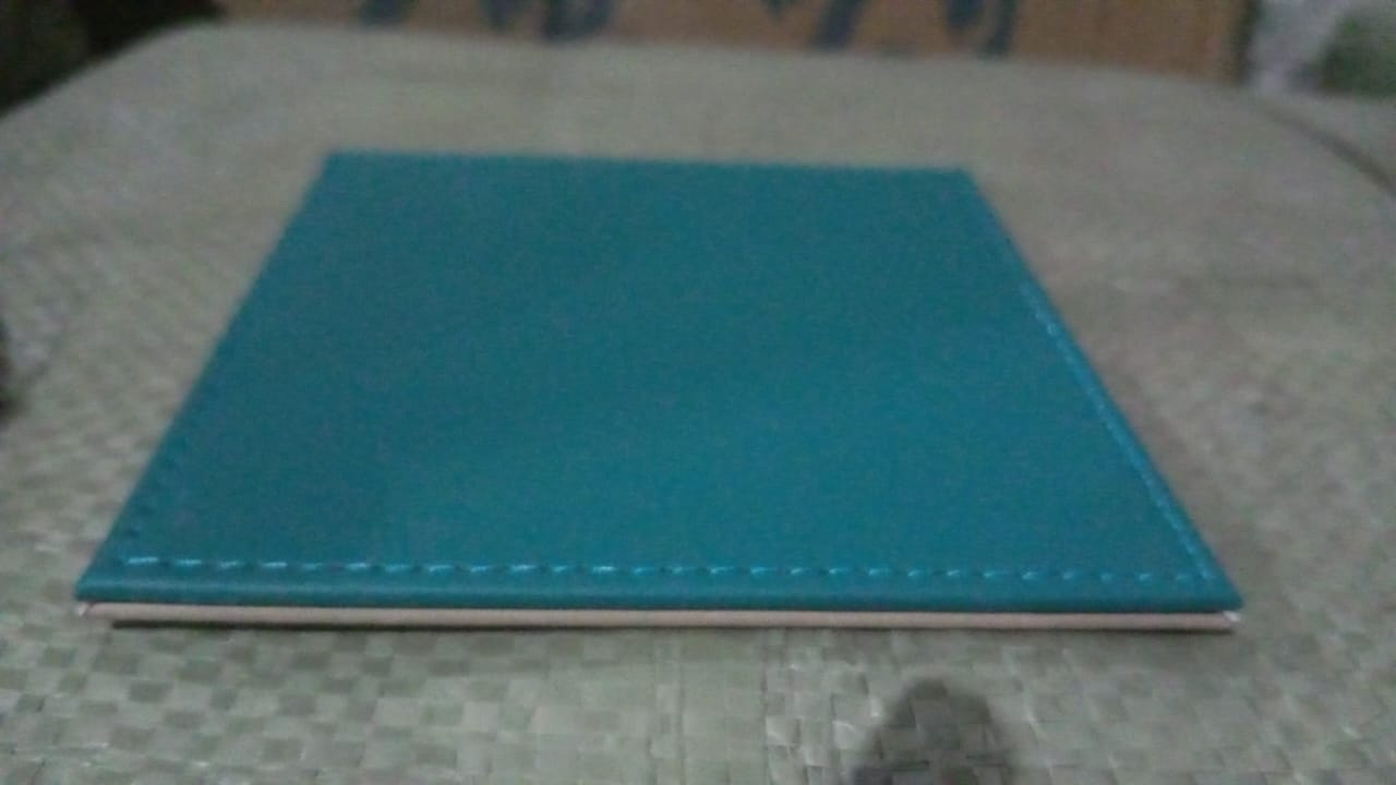 Square Leather Tea Coaster – Durable Dining Table Accessory (1 Pc)