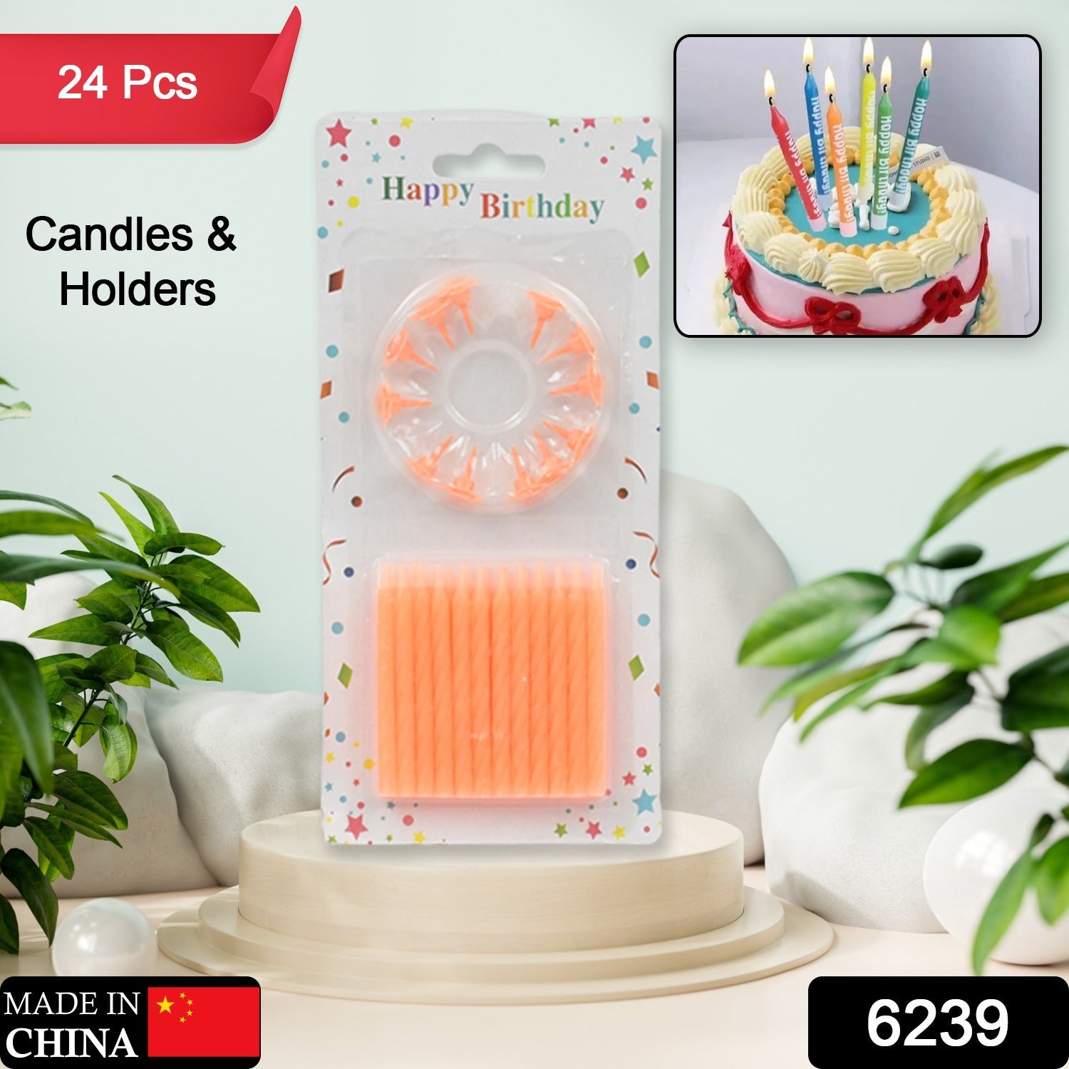 Birthday Party Candles, Diwali (Pack of 24 pcs)