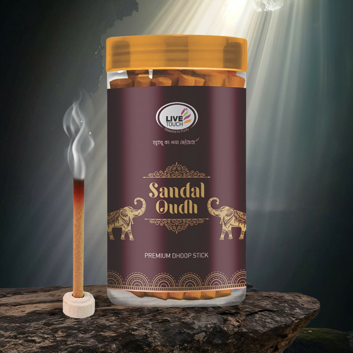 Live Touch Sandal Oudh Premium Dhoop Stick