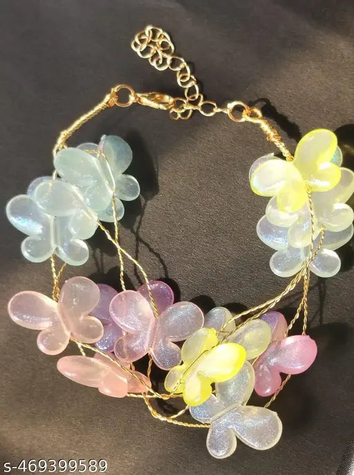 Trendy Butterfly Colourful Bracelet for girls and woman