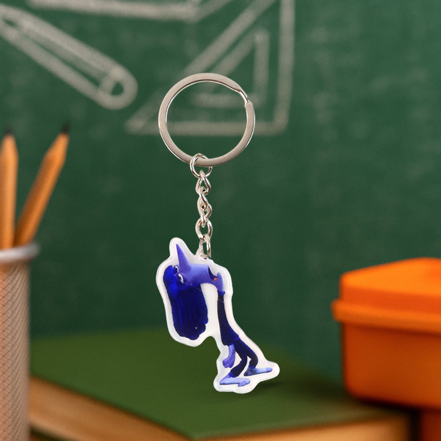 Cute Cartoon Character Acrylic Keychain (1 Pc)