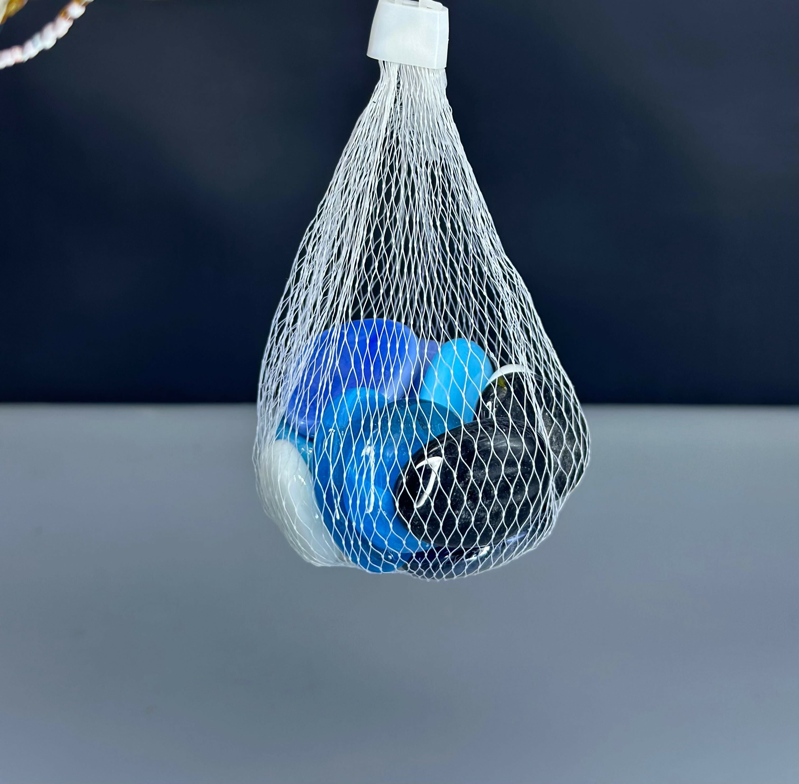 Ocean Aura Glass Pebble Set