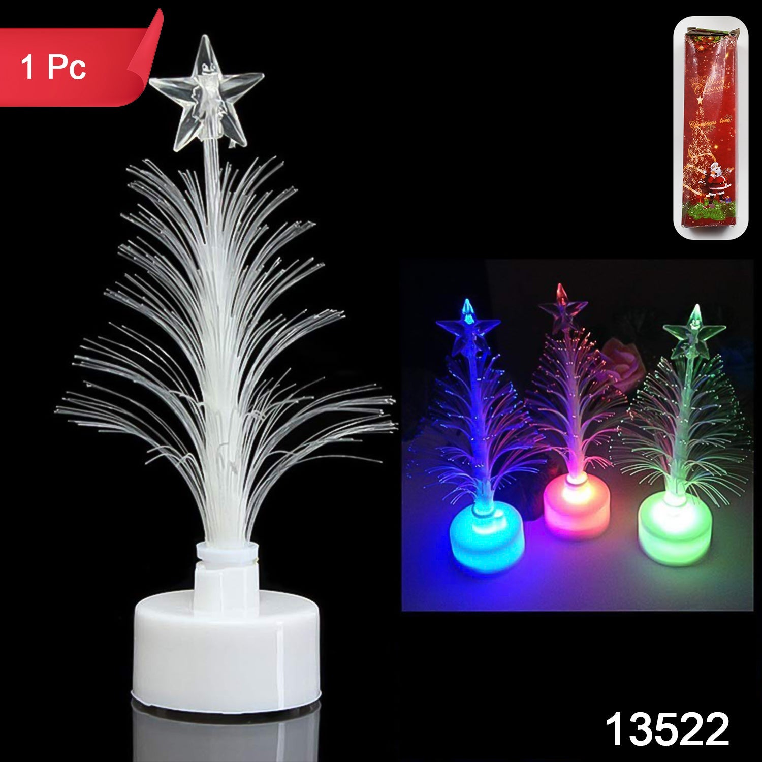 Tree LED Candlelight Colourful Candle Decoration LED Light Night, Diwali (1 Pc)