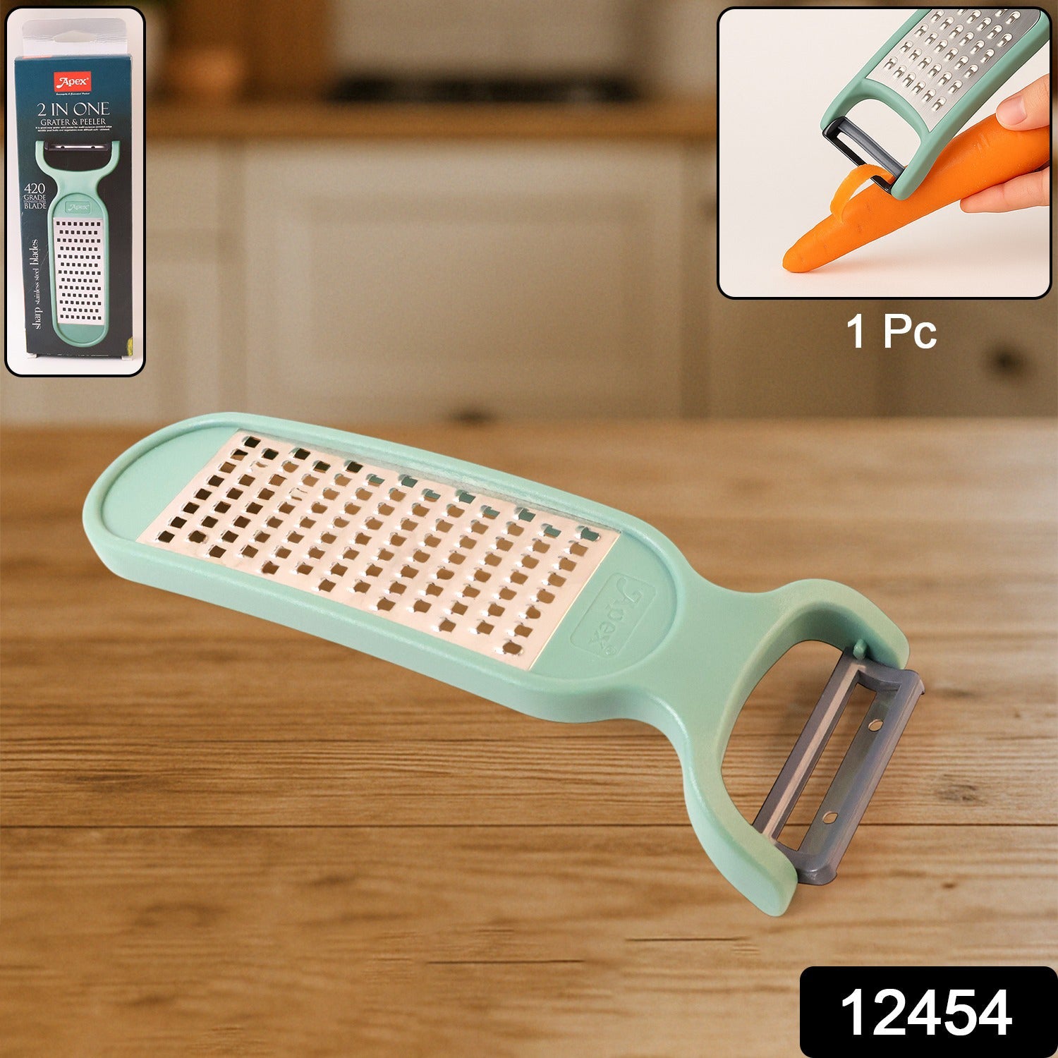 Apex 2-in-1 Vegetable Grater & Peeler Combo Tool