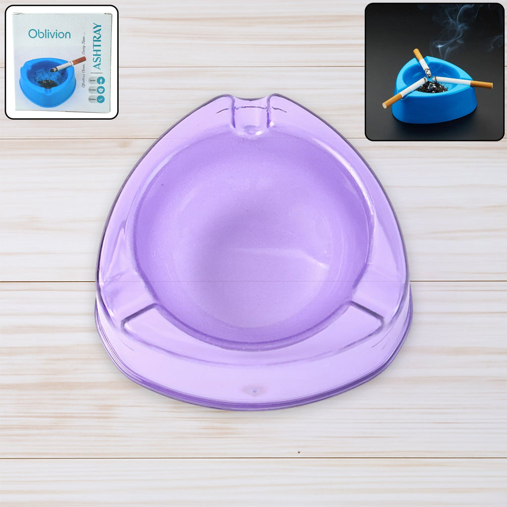 Oblivion Transparent Pueple Plastic Ashtray (1 Pc)