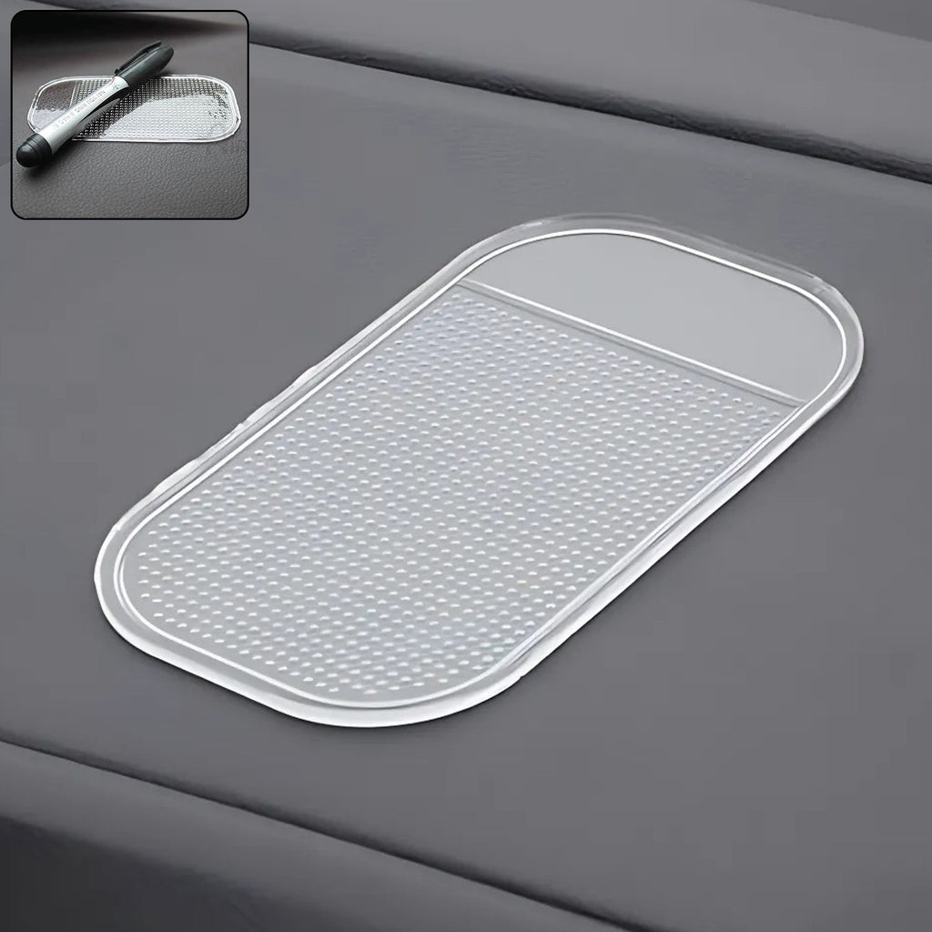 Medium Transparent Anti-Slip Car Dashboard Mat (1 Pc)