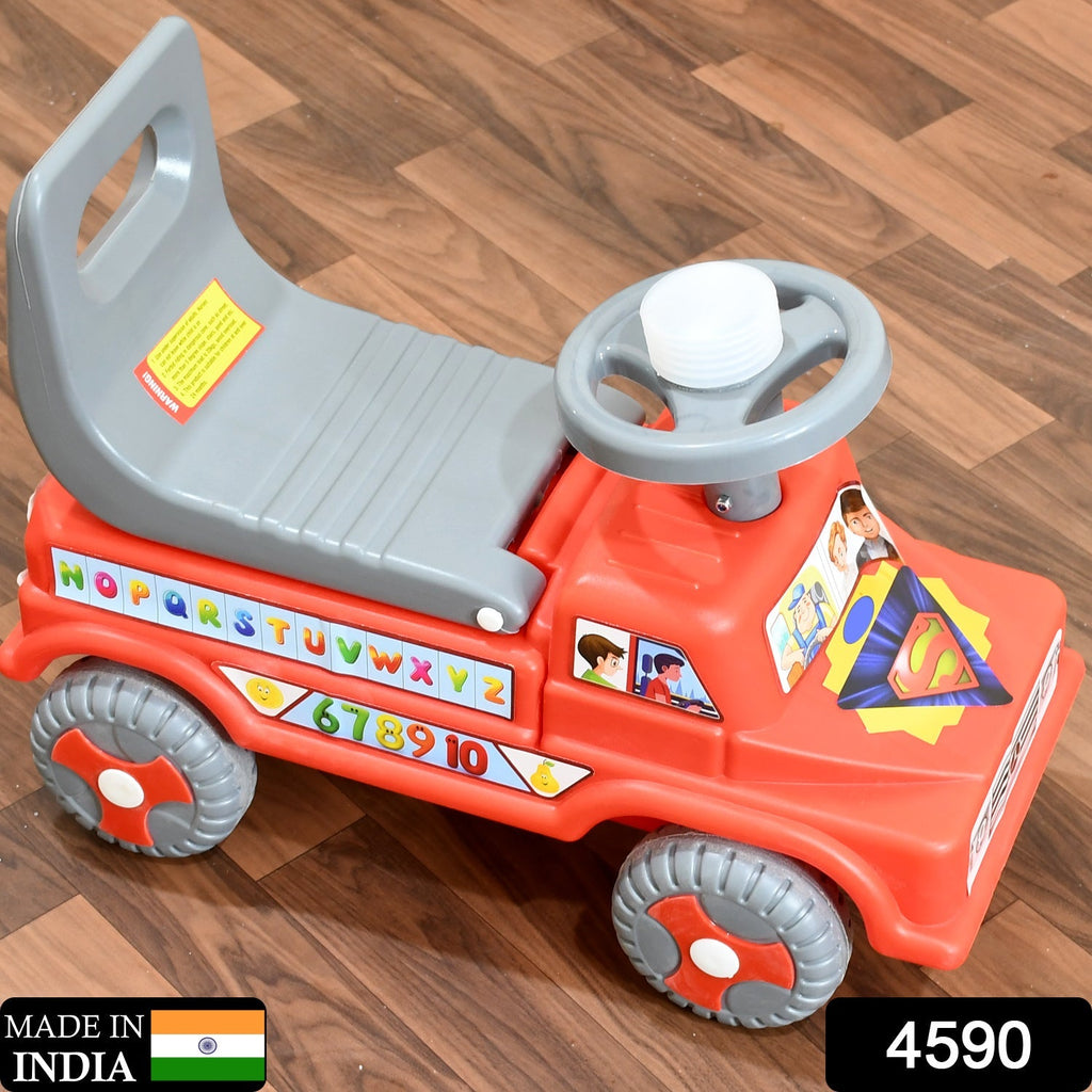 Kids Baby Ride-On Push Car with Musical Horn & Backrest – Perfect Toy for Toddlers