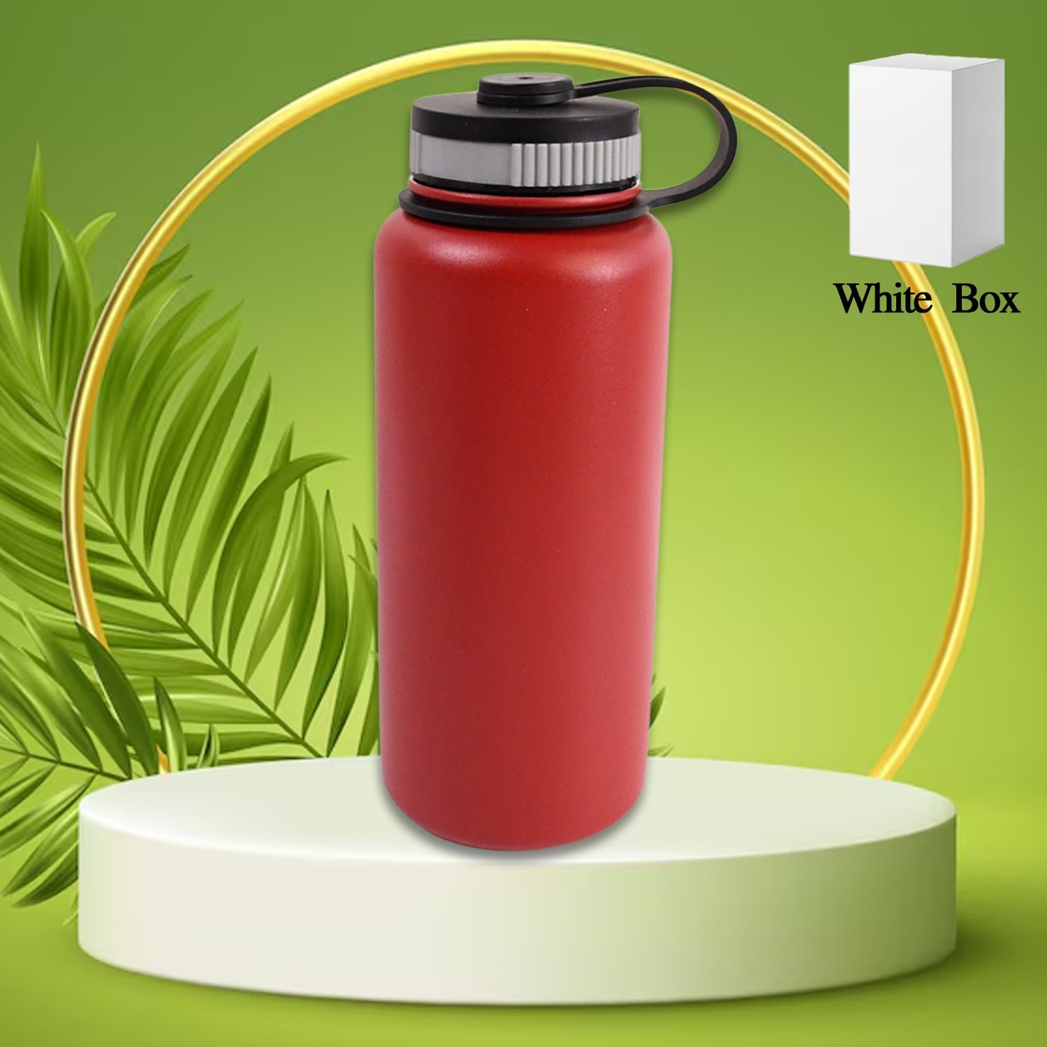 Customize Stainless Steel Double Wall Vacuum-Insulated Drink Water Bottle (1000 ML / Mix Color)
