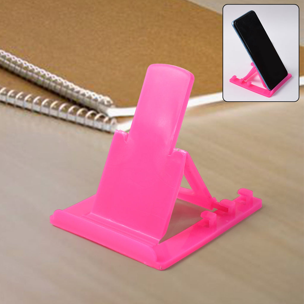 Adjustable Foldable Plastic Mobile Phone Stand Holder (1 Pc)