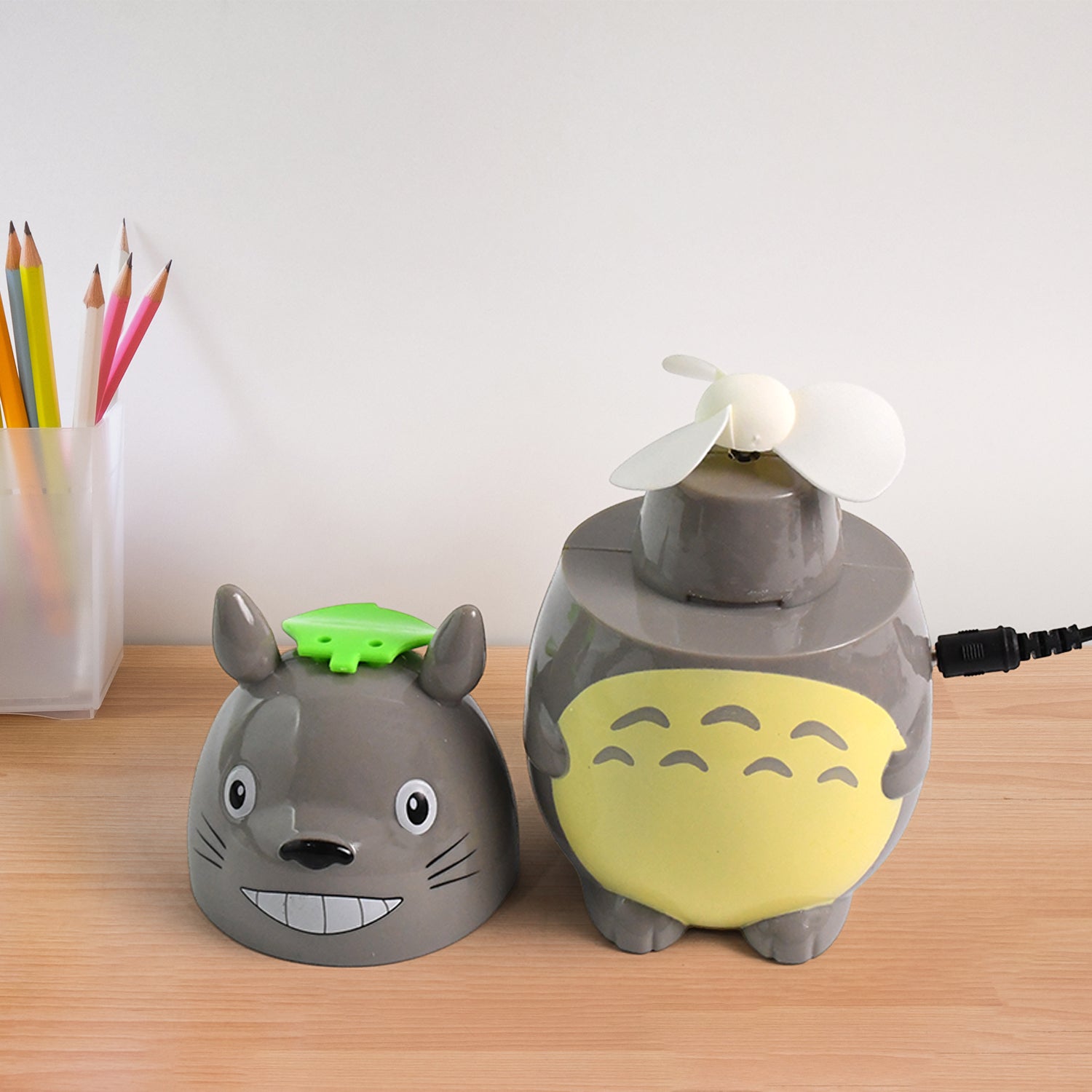 USB Rechargeable Mini Cartoon Fan (1 Pc)
