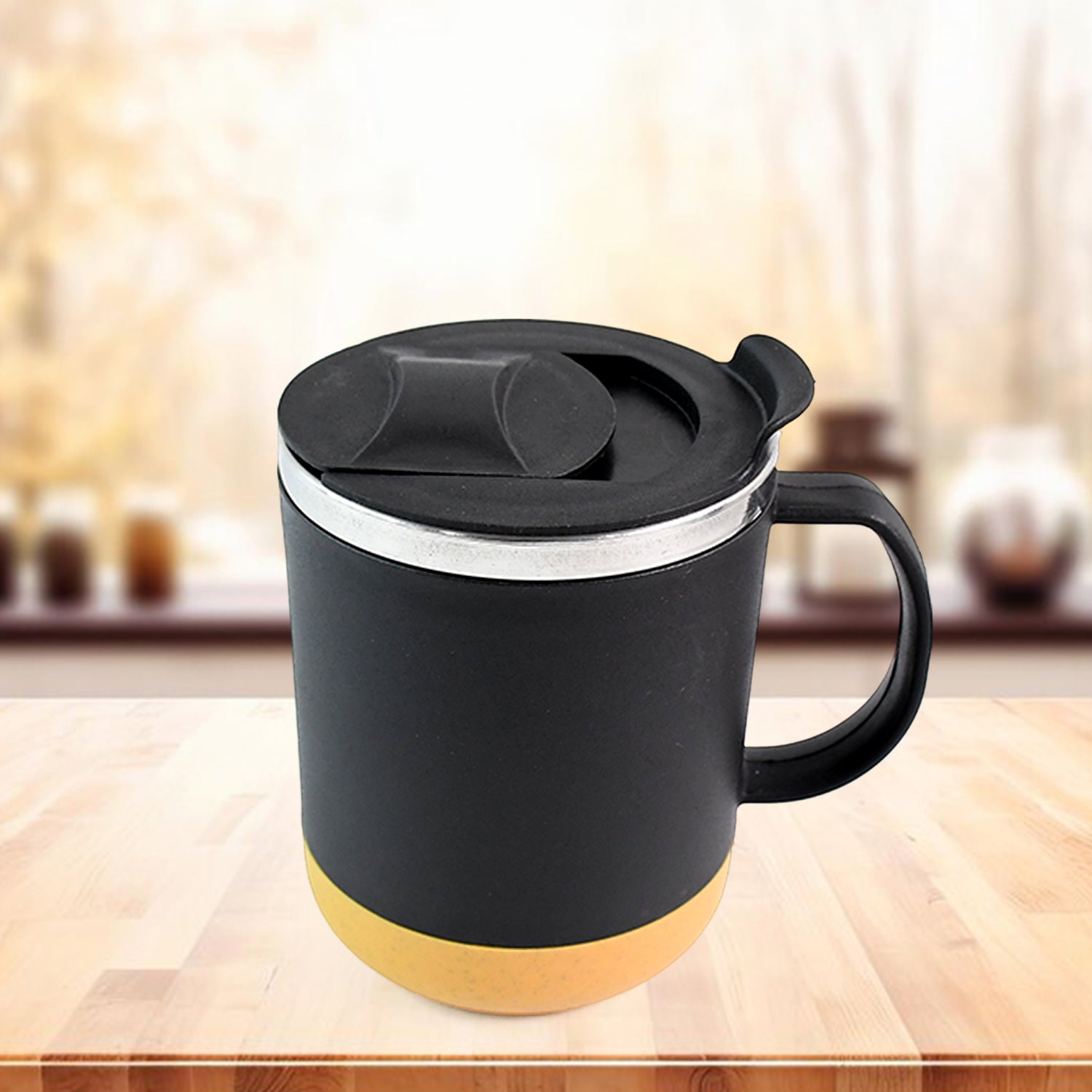 Customize Insulated Coffee Mug with Spill-Proof Lid (Approx 450ML & 1 Pc)
