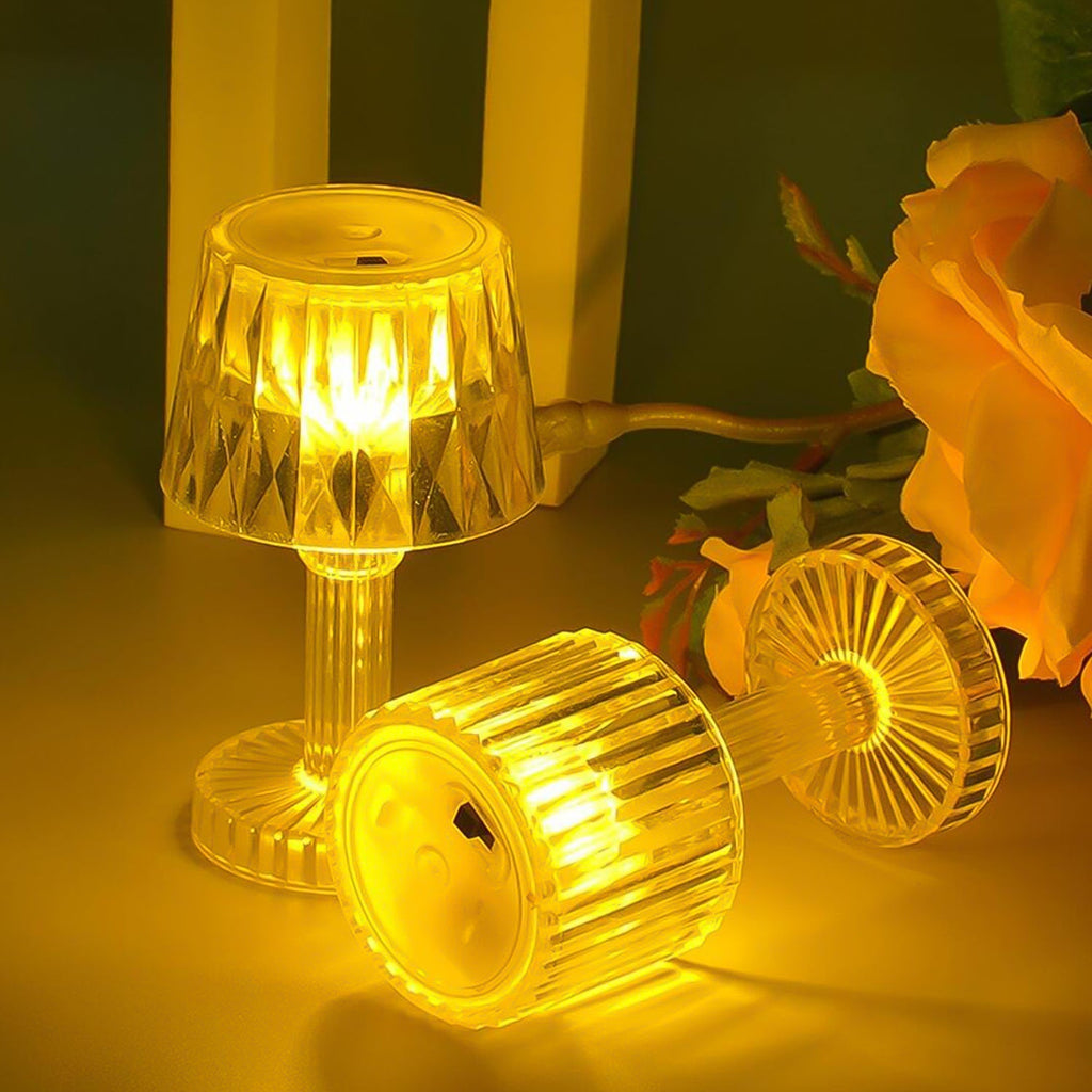 LED Candle lamp, Table Lamp Portable Plastic Lamps, Diwali (1 Pc / Small)