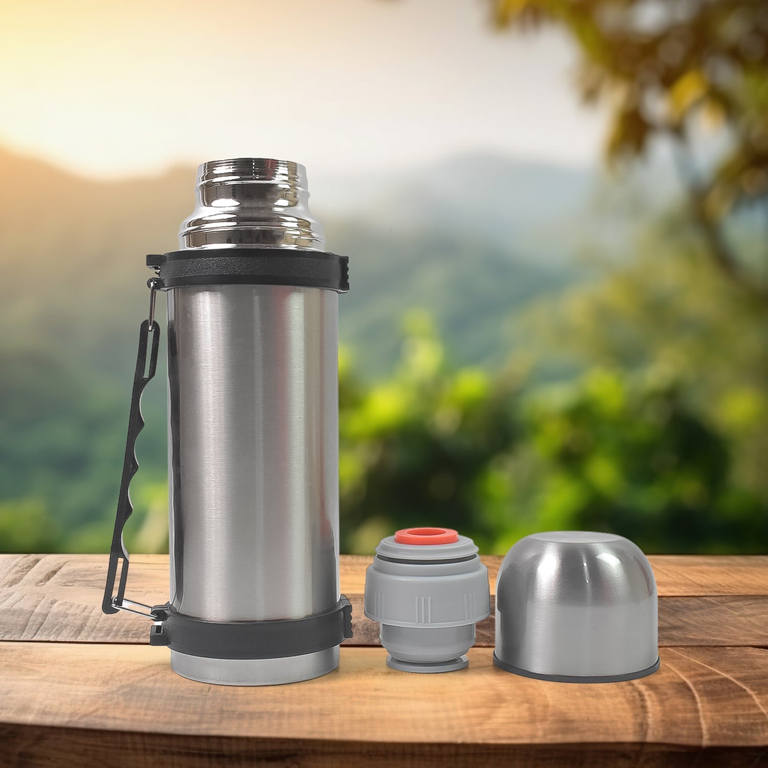 Customize Portable Stainless Steel Coffee Tea Vacuum Flask Bottle (750ml / 1 Pc)