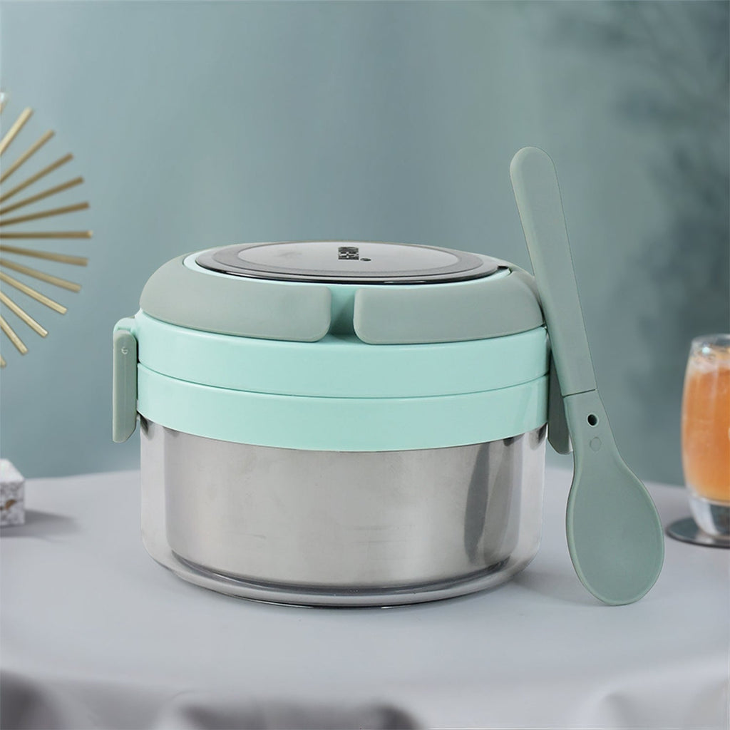 Ganesh Tiara 400ml Stainless Steel Insulated Lunch Box with Leakproof Lid & Folding Spoon