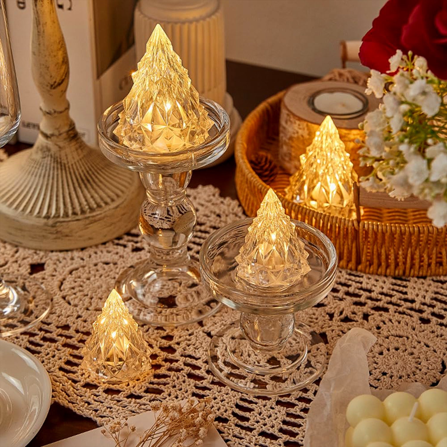 Iceberg / Pyramid Candlelight Tea Light, Diwali (1 Pc)