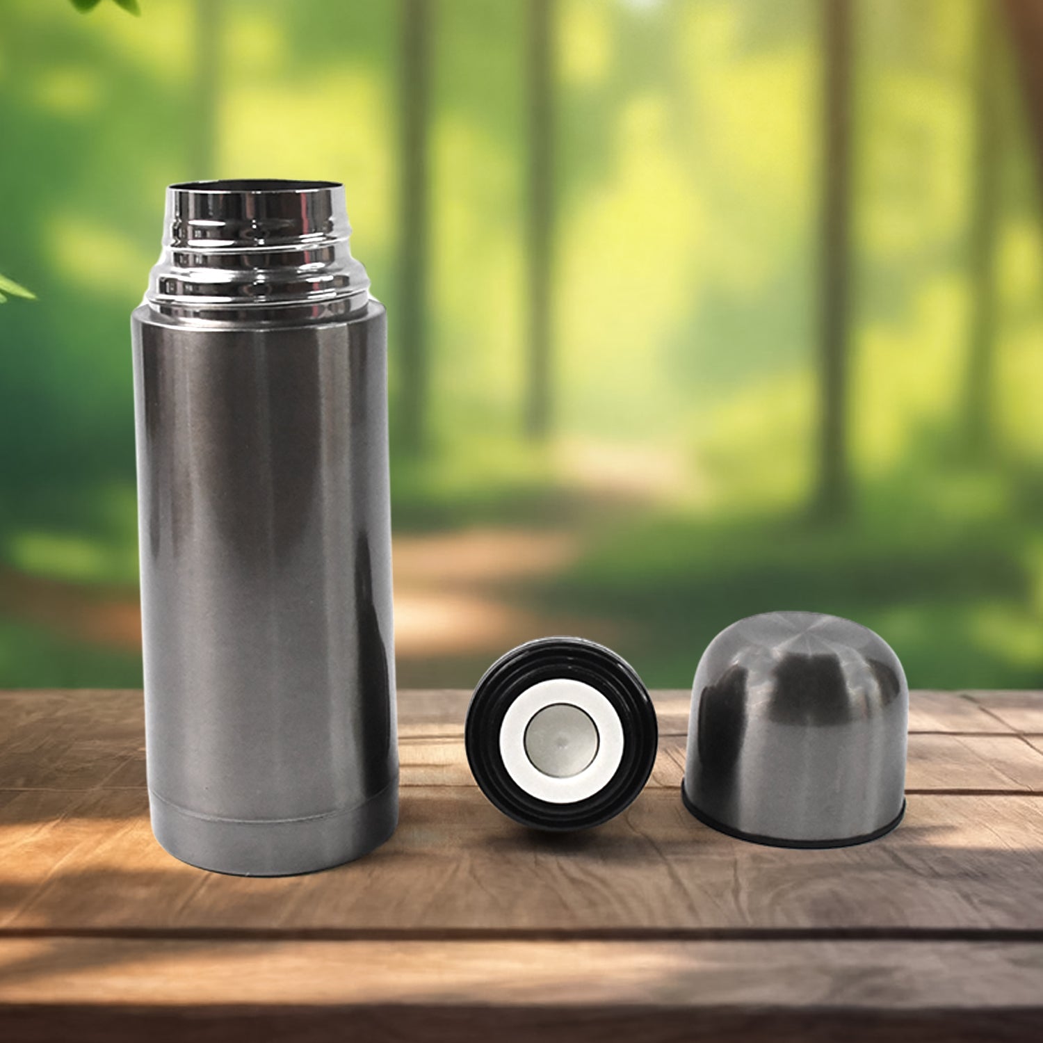 Customize Stainless Steel  Hot And Cold Water Bottle With Push-down Lid (350ml)