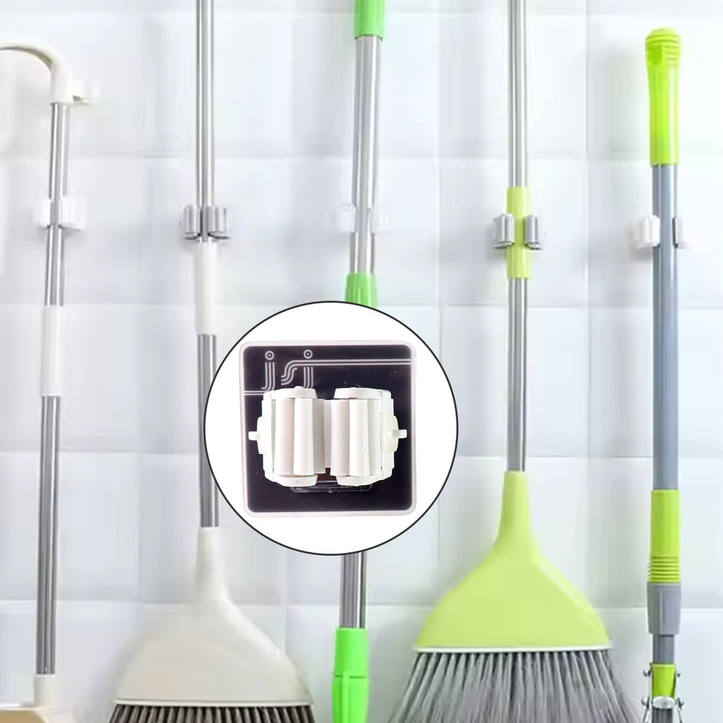 Wall Mounted Mop Broom Hanger Holder (1-Layer)