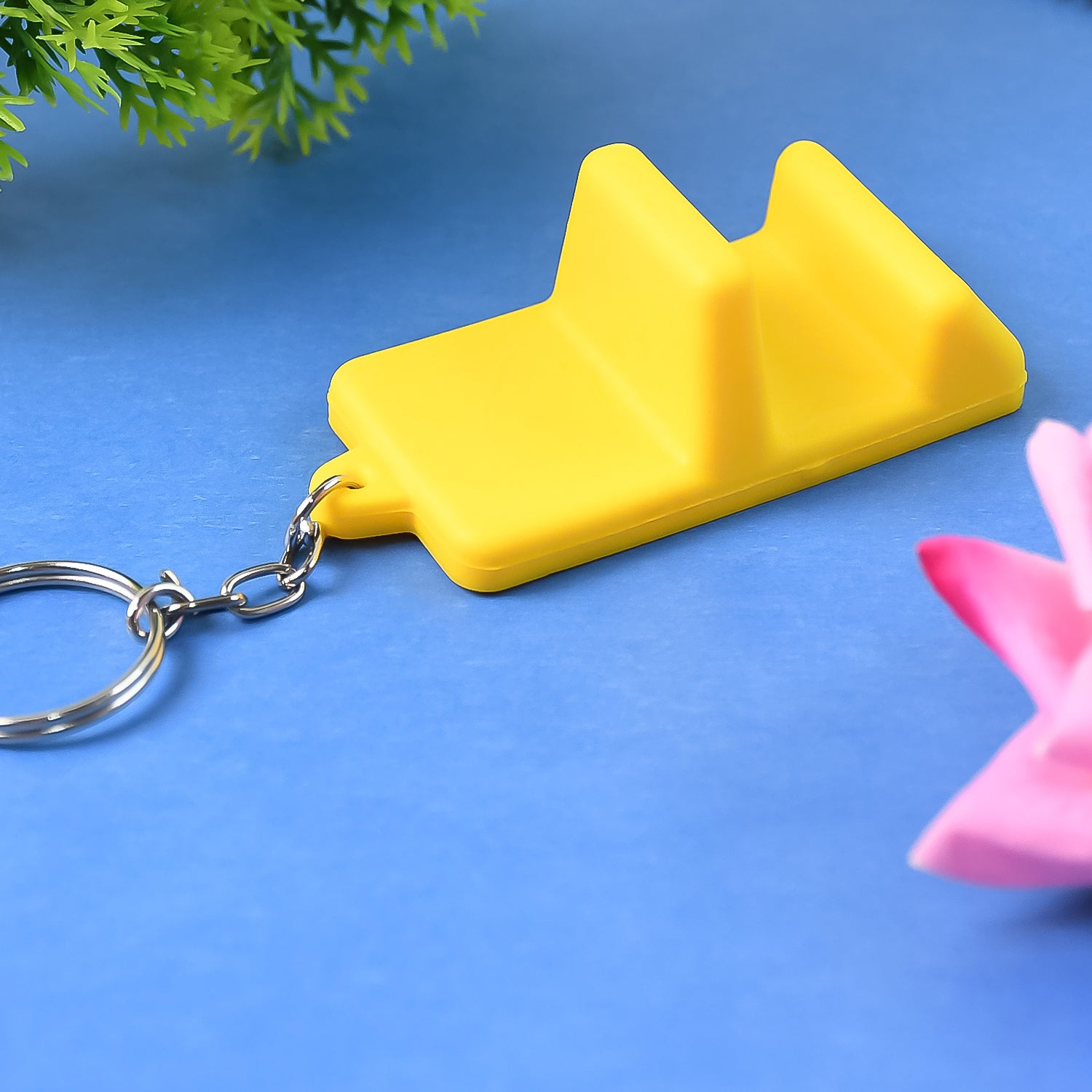 Customized / Personalized Plastic 2-in-1 Mobile Stand Keychain (1 Pc)
