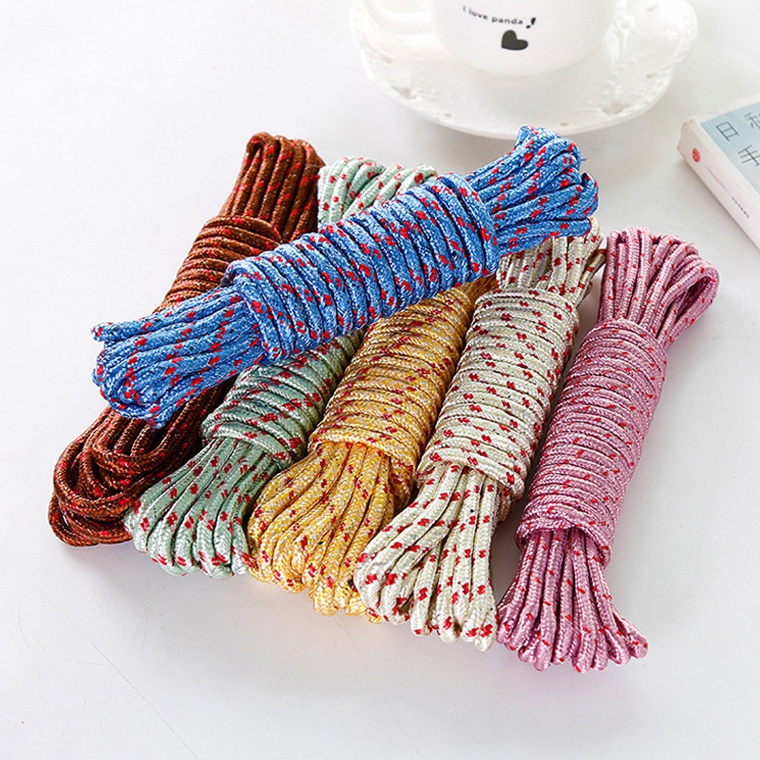 Heavy Duty Drying Nylon Clothesline – Portable & Sturdy (10 Meter)