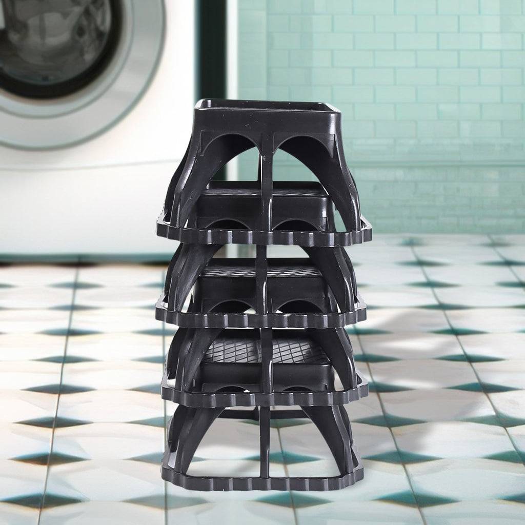 Multi-Purpose Plastic Washing Machine Stand (4 Pcs Set)