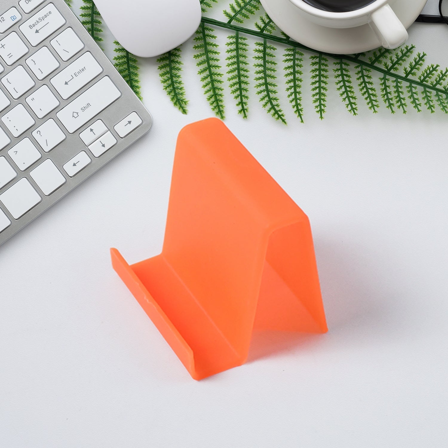 Customized / Personalized Durable Plastic Mobile Phone Stand with Angled Support (1 Pc / Mix Color)