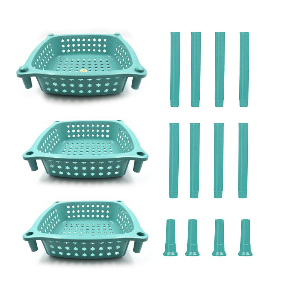 3 layer round Kitchen Trolley Basket ( MOQ :- 6 Pc)