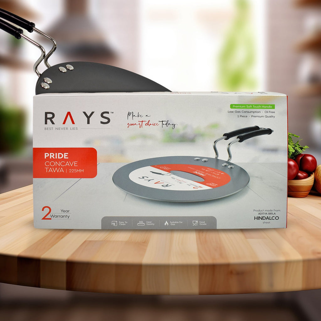 Multi Purpose Aluminium Rays Roti Tawa (9 Inch / 2-Year warranty,  ISI Number :- 2347, BIS Number :- CM/L -7600164310