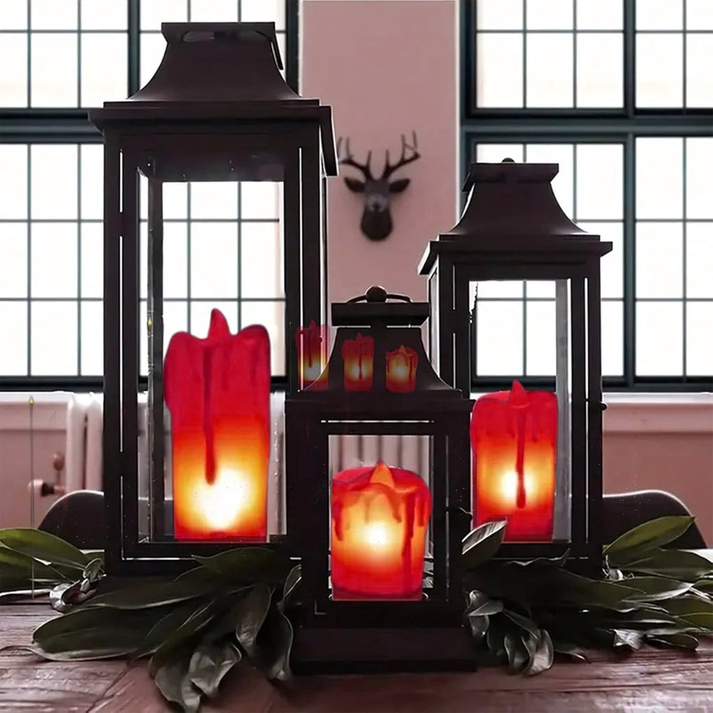 Flameless Melted Design Candles for Decoration, Diwali (1 pc)