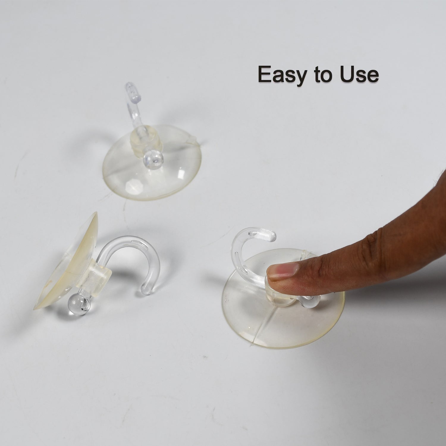 Transparent Rubber Vacuum Hangers for Bathroom, Kitchen, and Wall