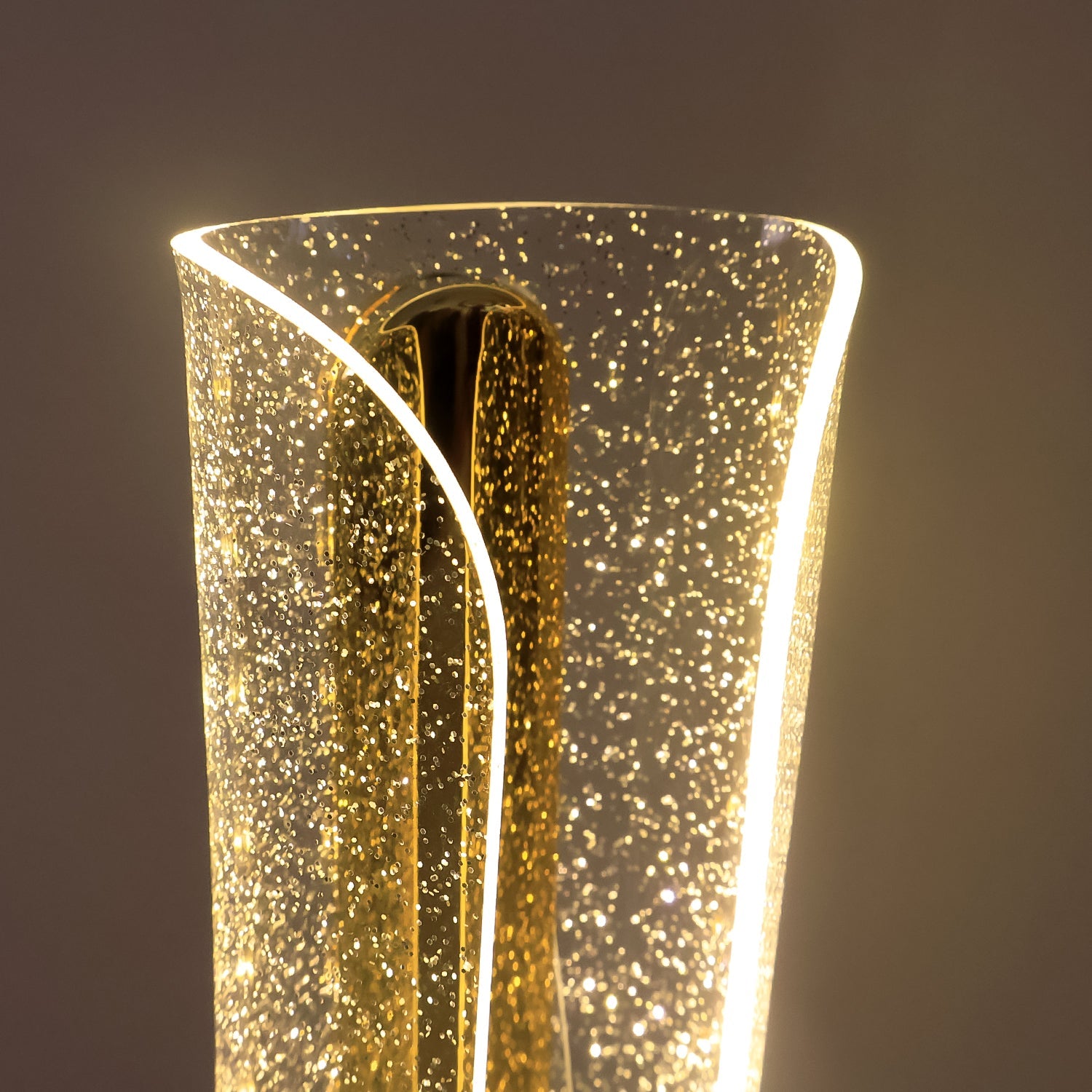 Luxury Tall Cylindrical Crystal Table Lamp (1 Pc)